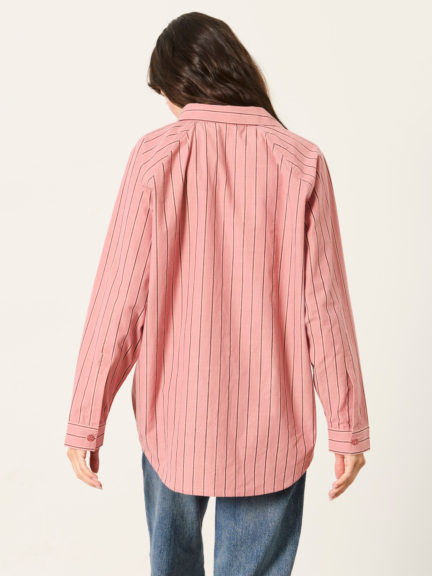 Bessie Pink Petite Stripe Shirt - Image 2 of 5