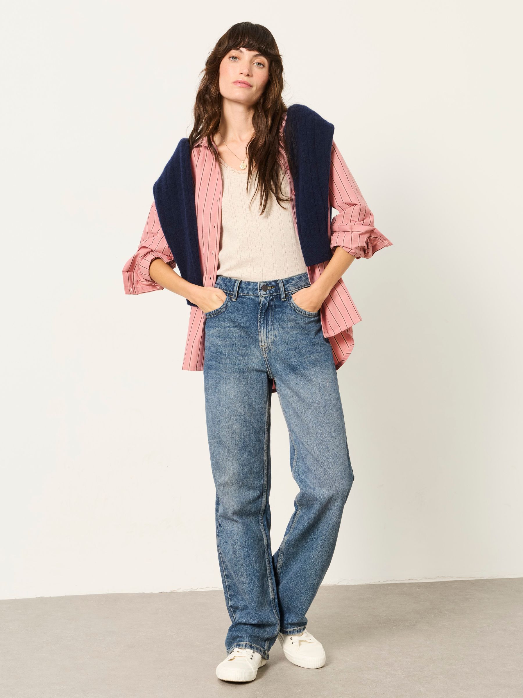 Bessie Pink Petite Stripe Shirt - Image 5 of 5