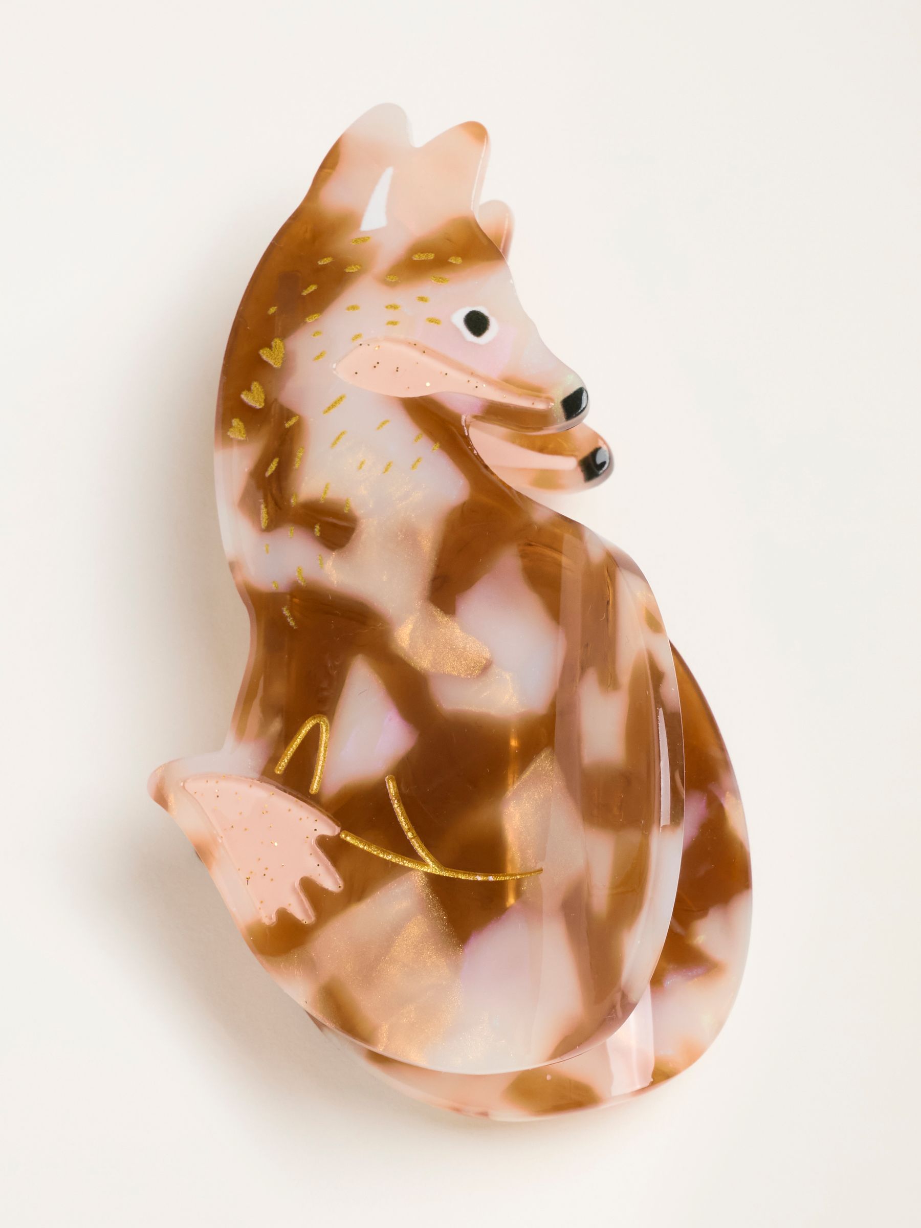 Brown Fox Claw Clip - Image 1 of 2