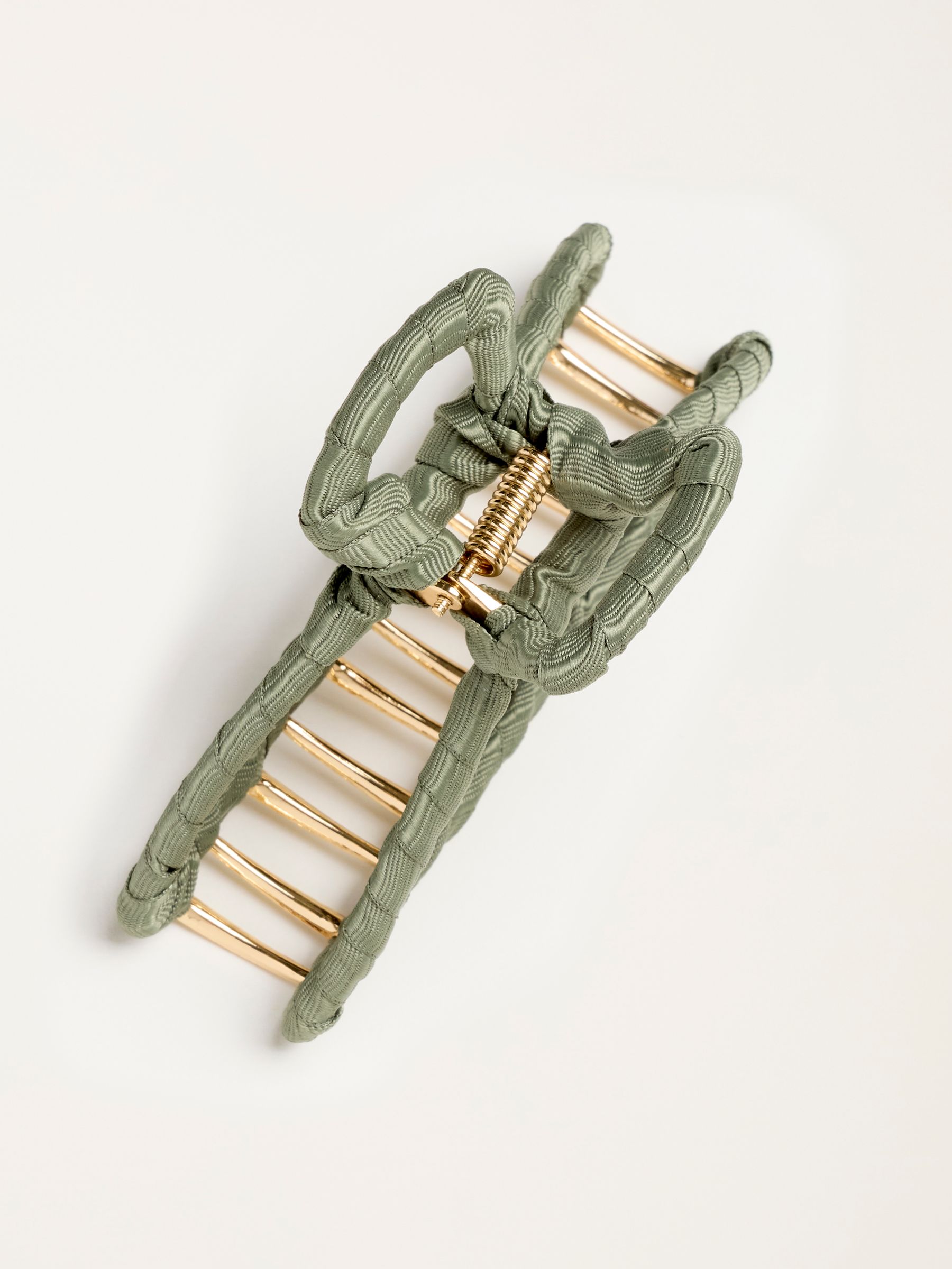 Green Ribbon Claw Clip - Image 2 of 2
