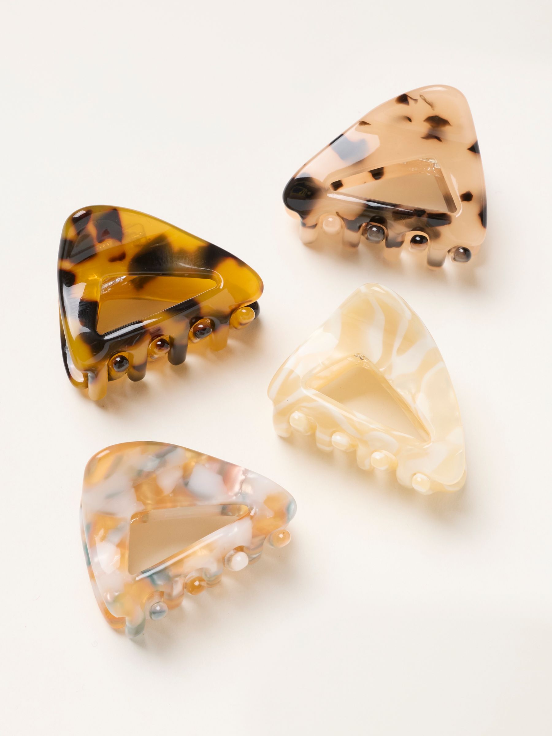 Tortoiseshell Brown 4PK Mini Claw Clips - Image 1 of 2 Tortoiseshell Brown 4PK Mini Claw Clips - Image 1 of 2