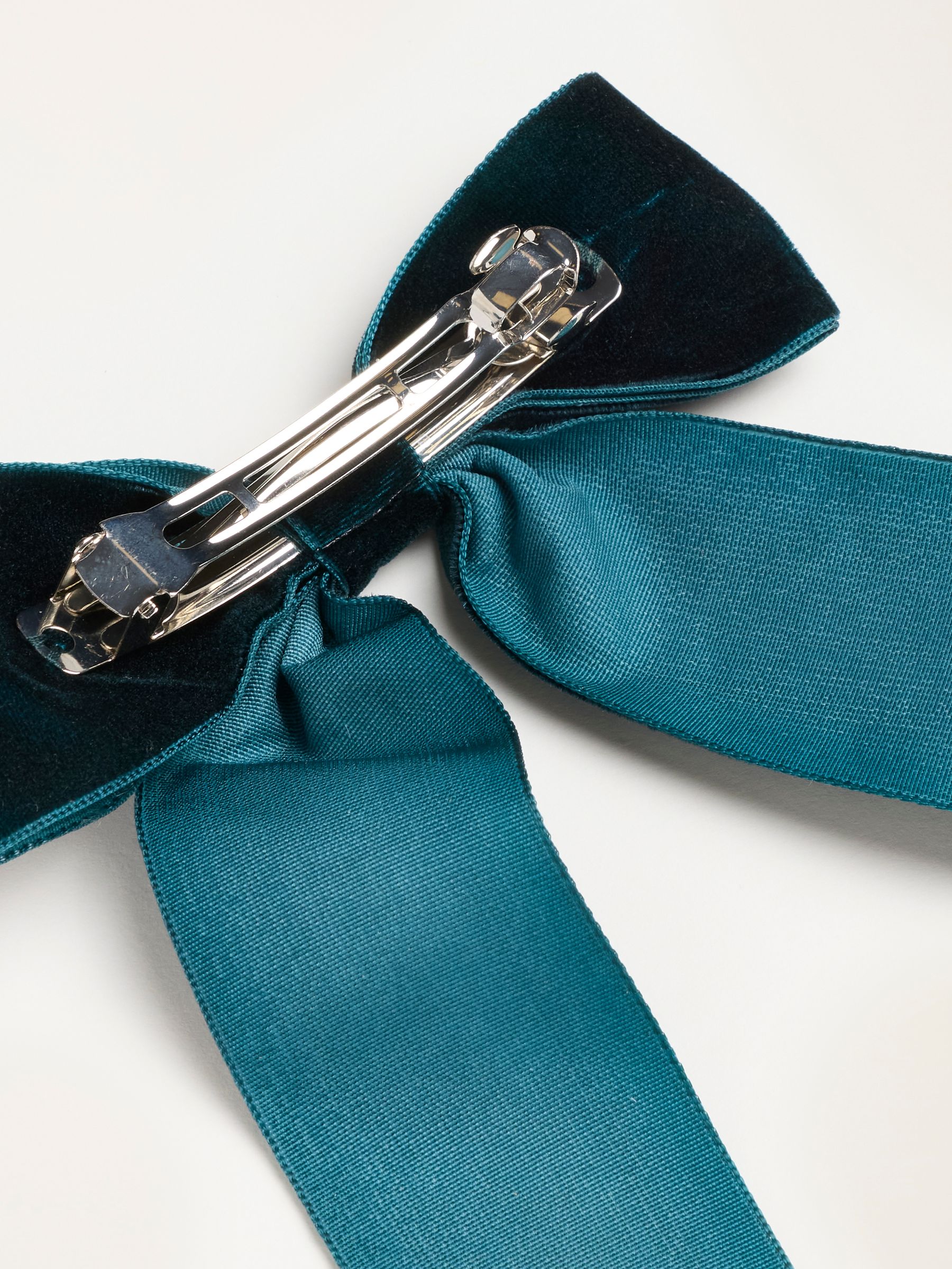 Navy Velvet Hair Bow - Image 3 of 3
