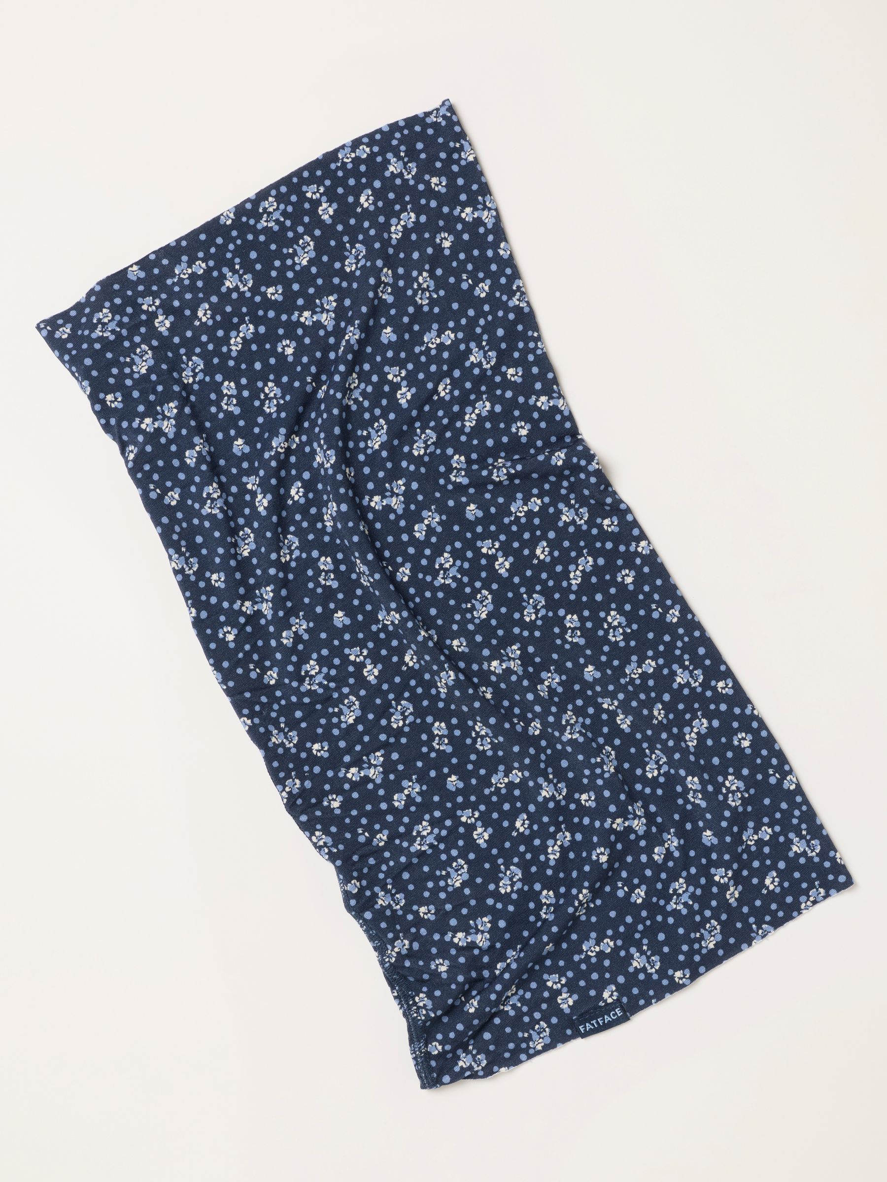 Navy Floral Spot Print Multi Snood - Image 2 of 3 Navy Floral Spot Print Multi Snood - Image 2 of 3