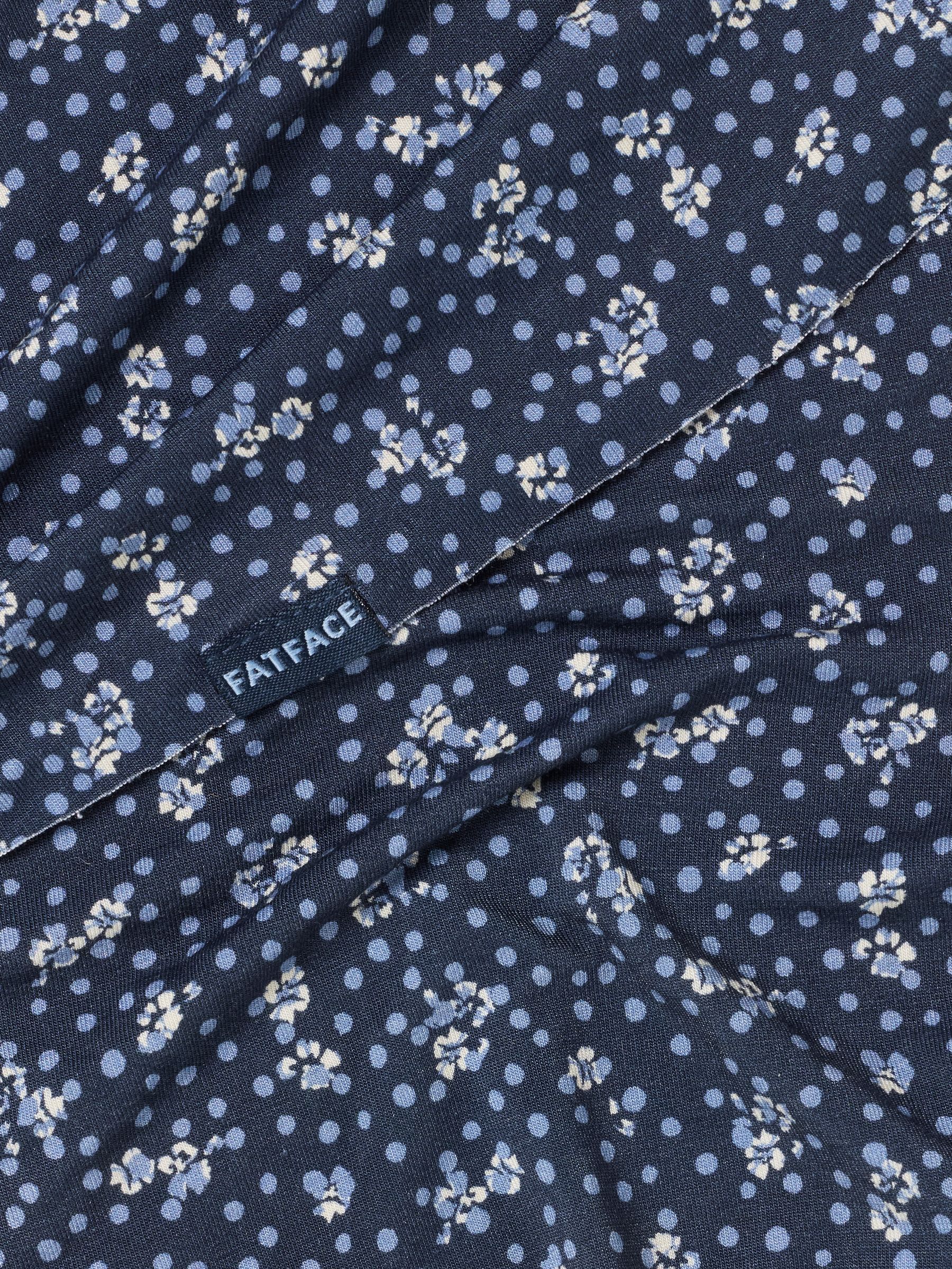 Navy Floral Spot Print Multi Snood - Image 3 of 3 Navy Floral Spot Print Multi Snood - Image 3 of 3