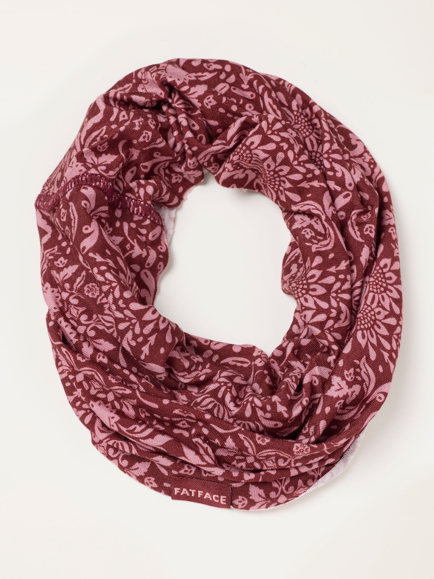 Pink Folk Floral Print Multi Snood - Image 1 of 3 Pink Folk Floral Print Multi Snood - Image 1 of 3