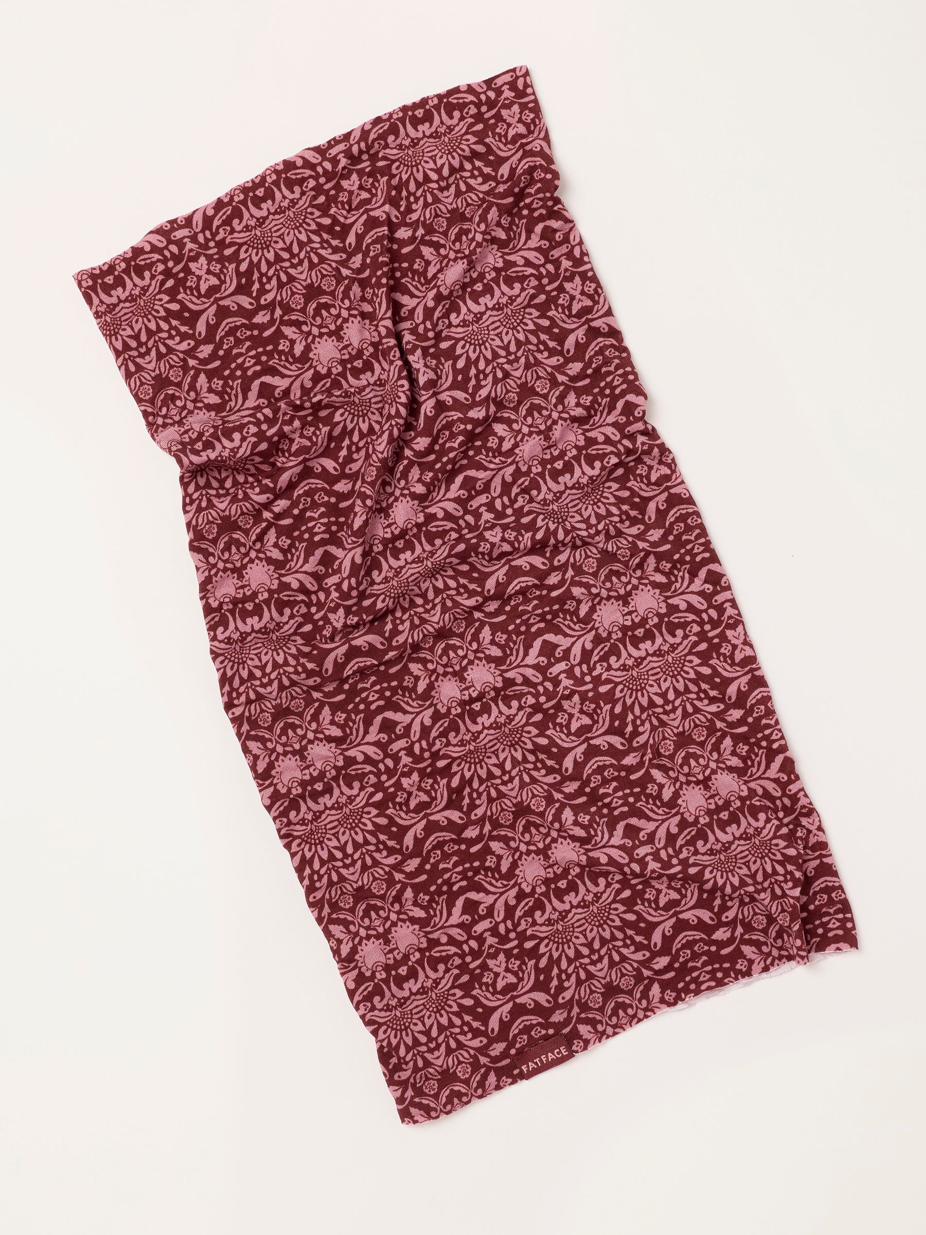 Pink Folk Floral Print Multi Snood - Image 2 of 3 Pink Folk Floral Print Multi Snood - Image 2 of 3
