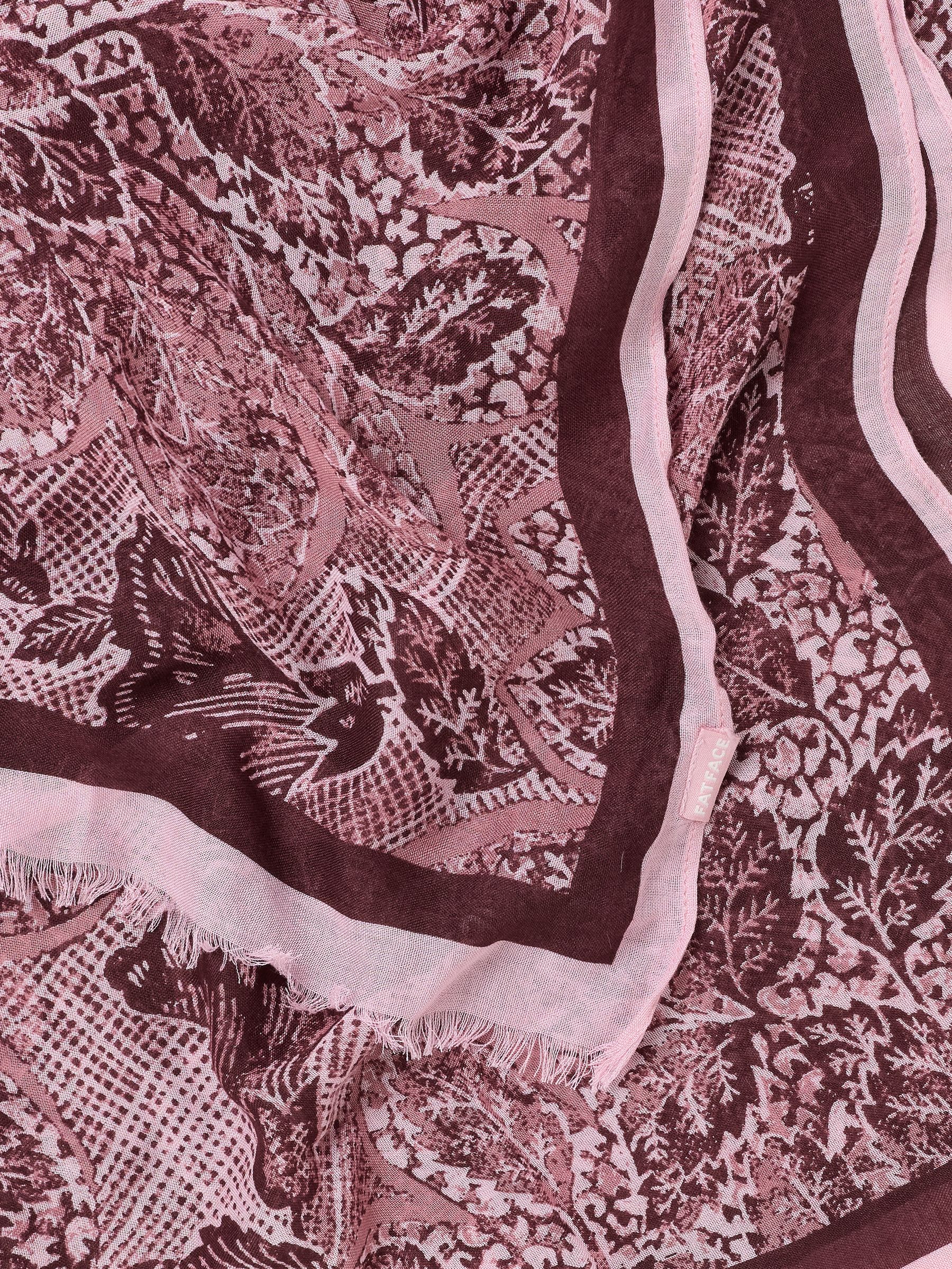 Pink Leaf Lightweight Scarf - Image 2 of 3