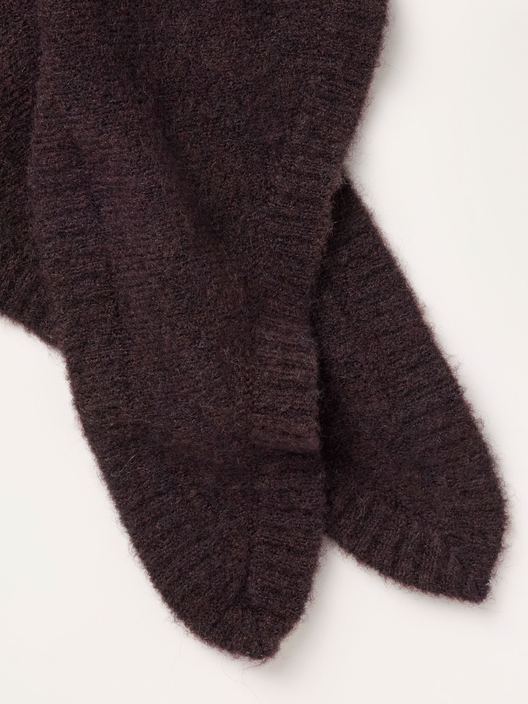 Halle Chocolate Brown Triangle Scarf - Image 3 of 3