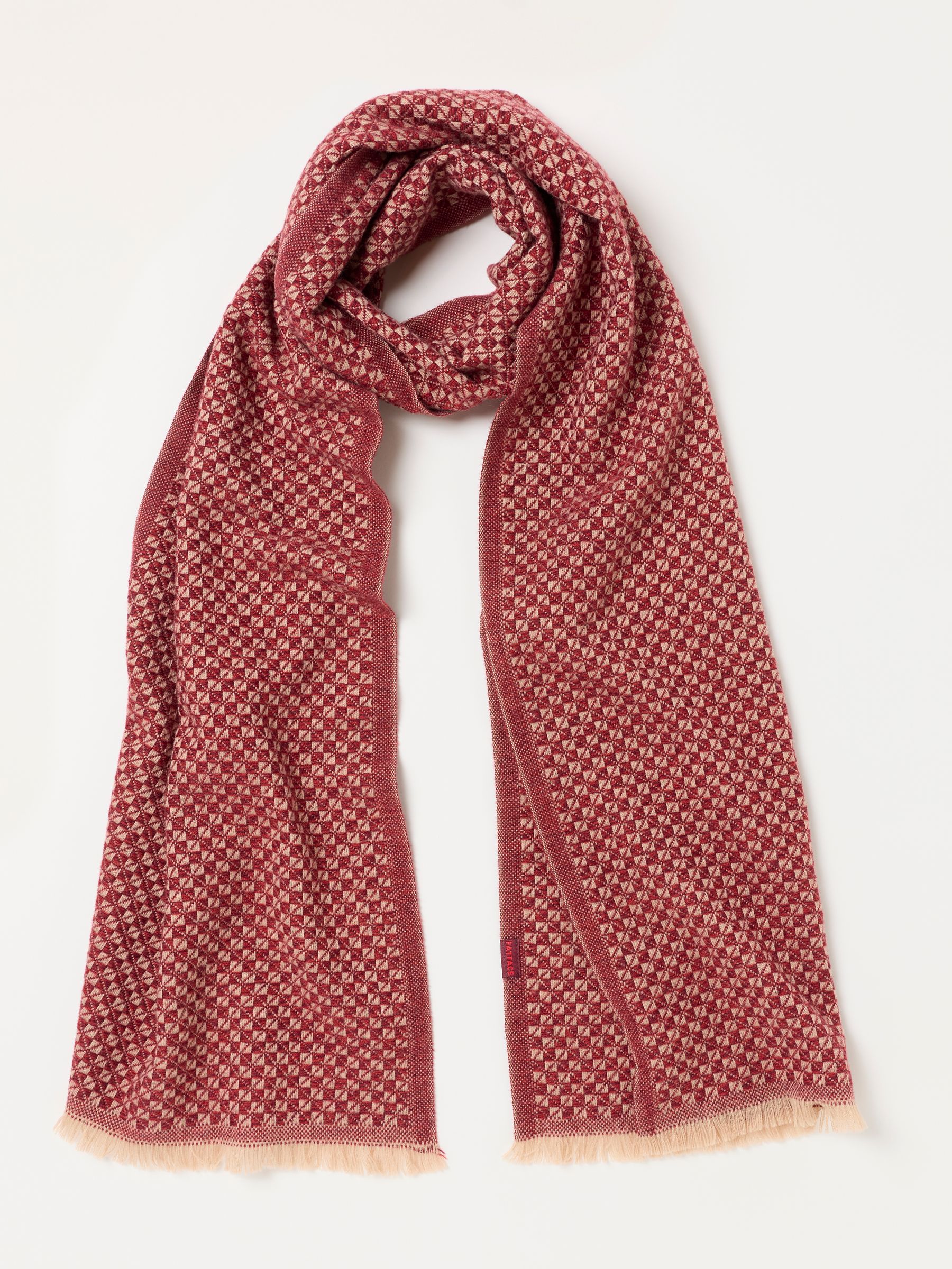 Red Geo Midweight Scarf - Image 1 of 3