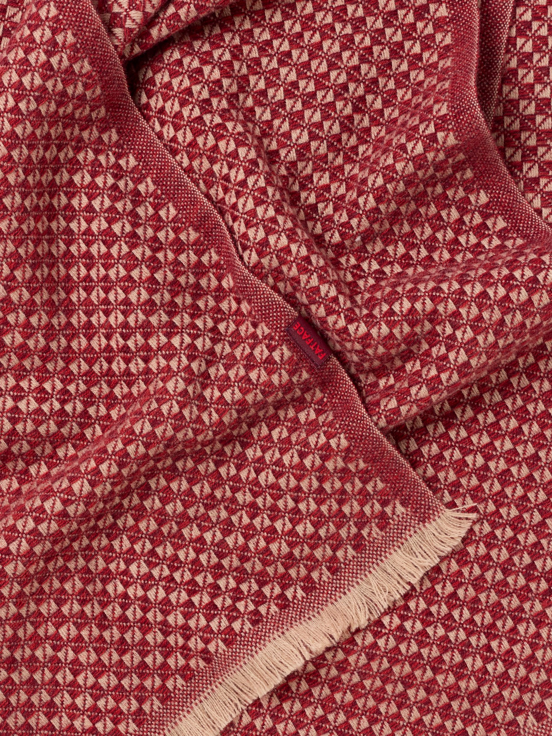 Red Geo Midweight Scarf - Image 2 of 3