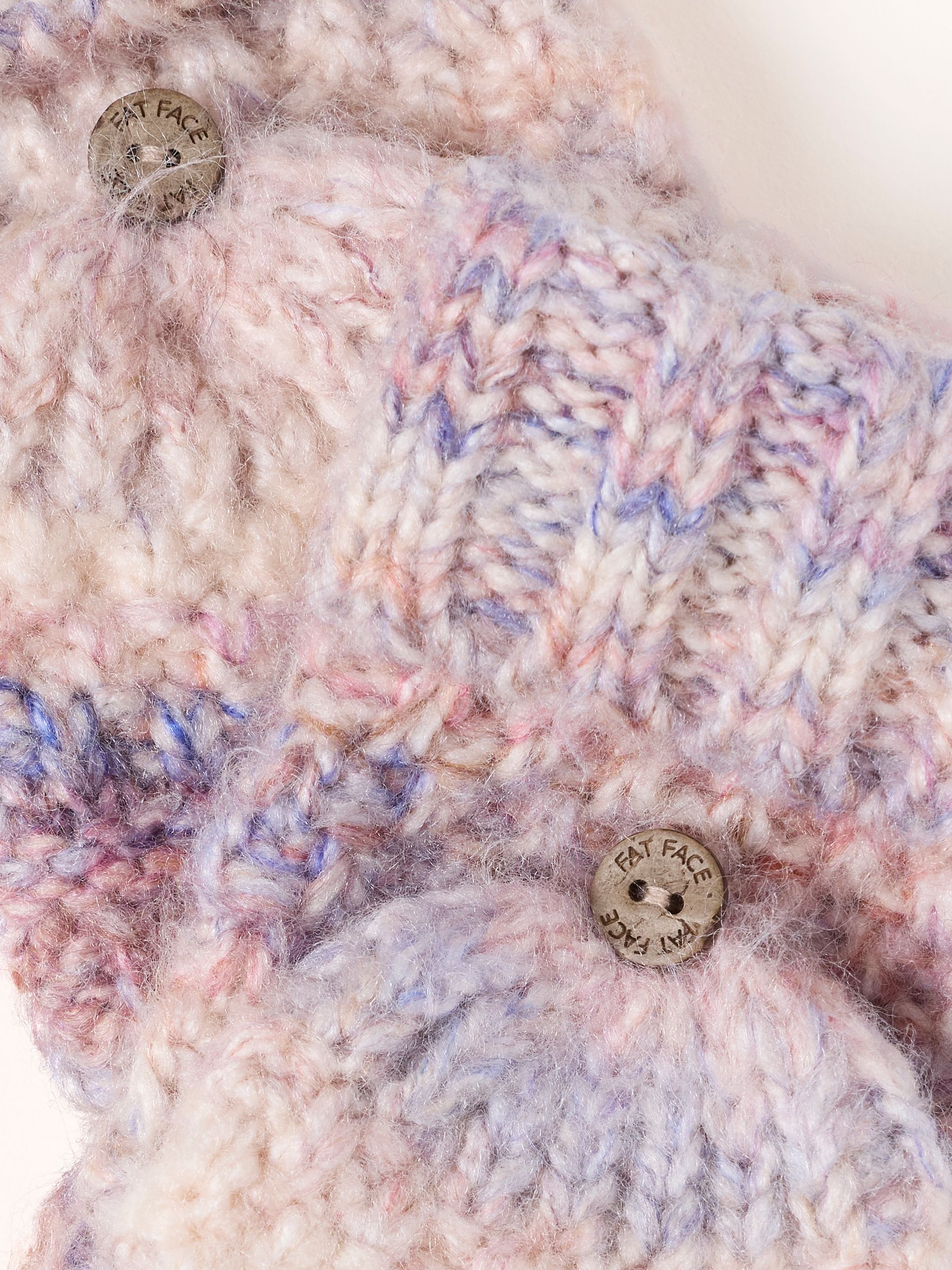 Ivory Space Dye Overflap Mittens - Image 3 of 3