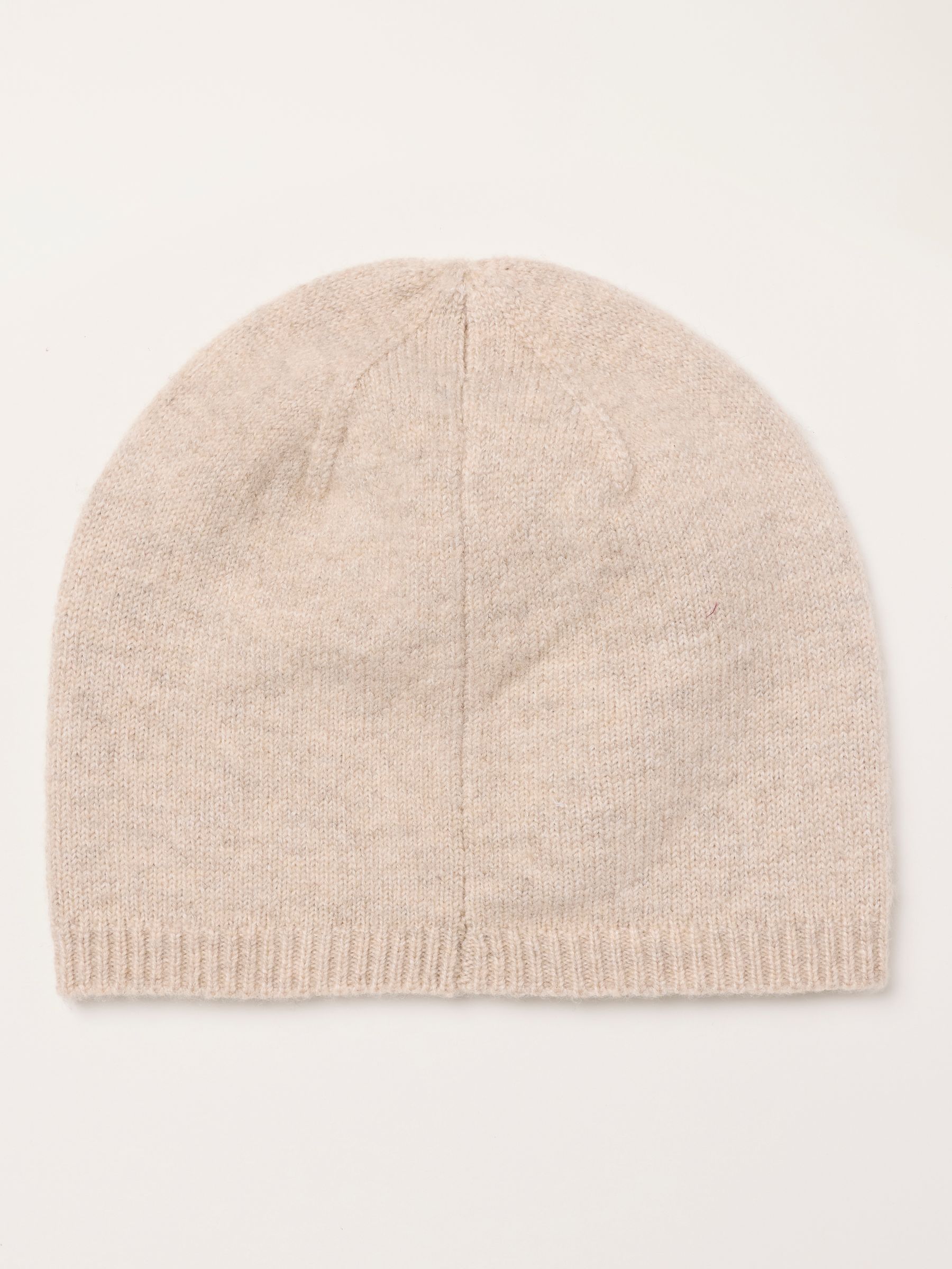 Oatmeal Floral Embroidered Beanie - Image 2 of 3 Oatmeal Floral Embroidered Beanie - Image 2 of 3