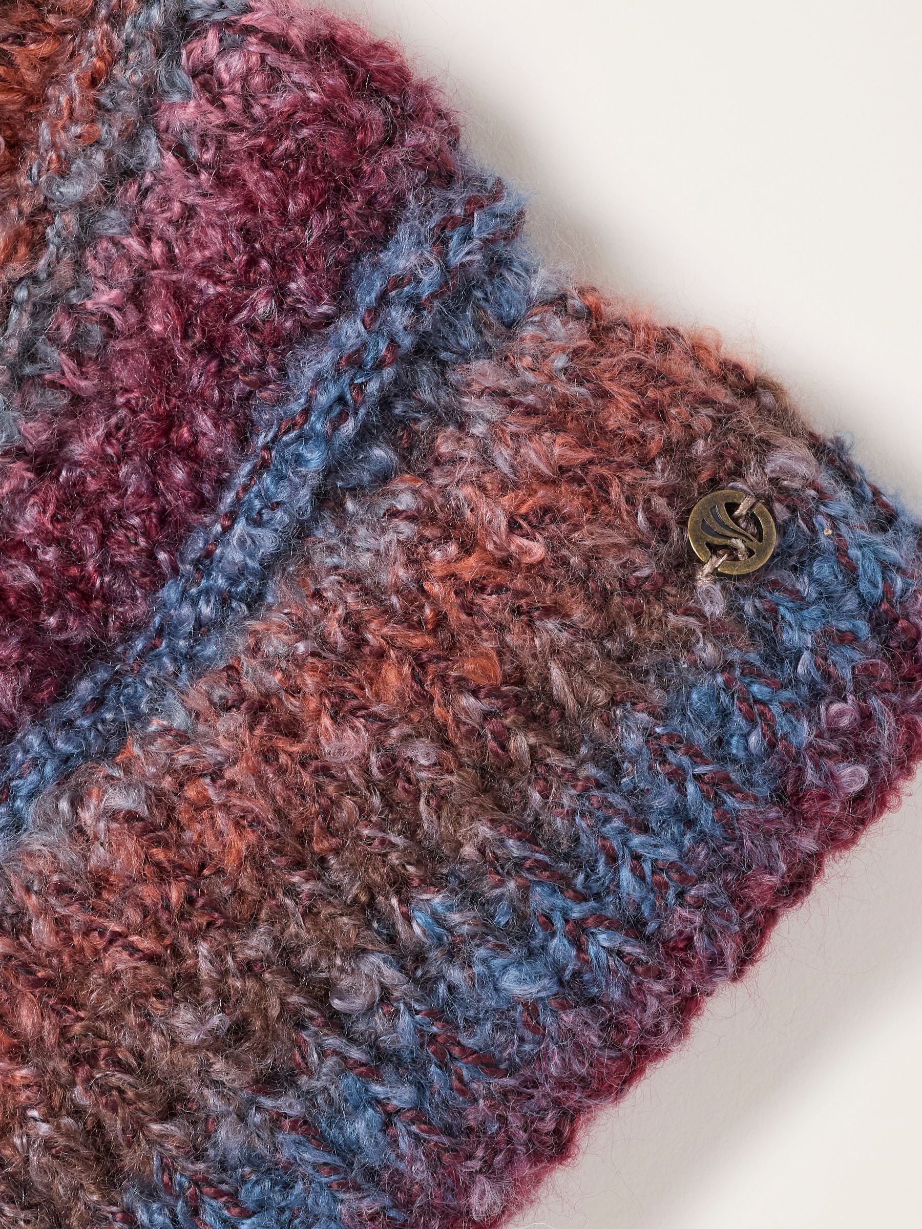 Teal Blue Spacedye Bobble Hat - Image 3 of 3
