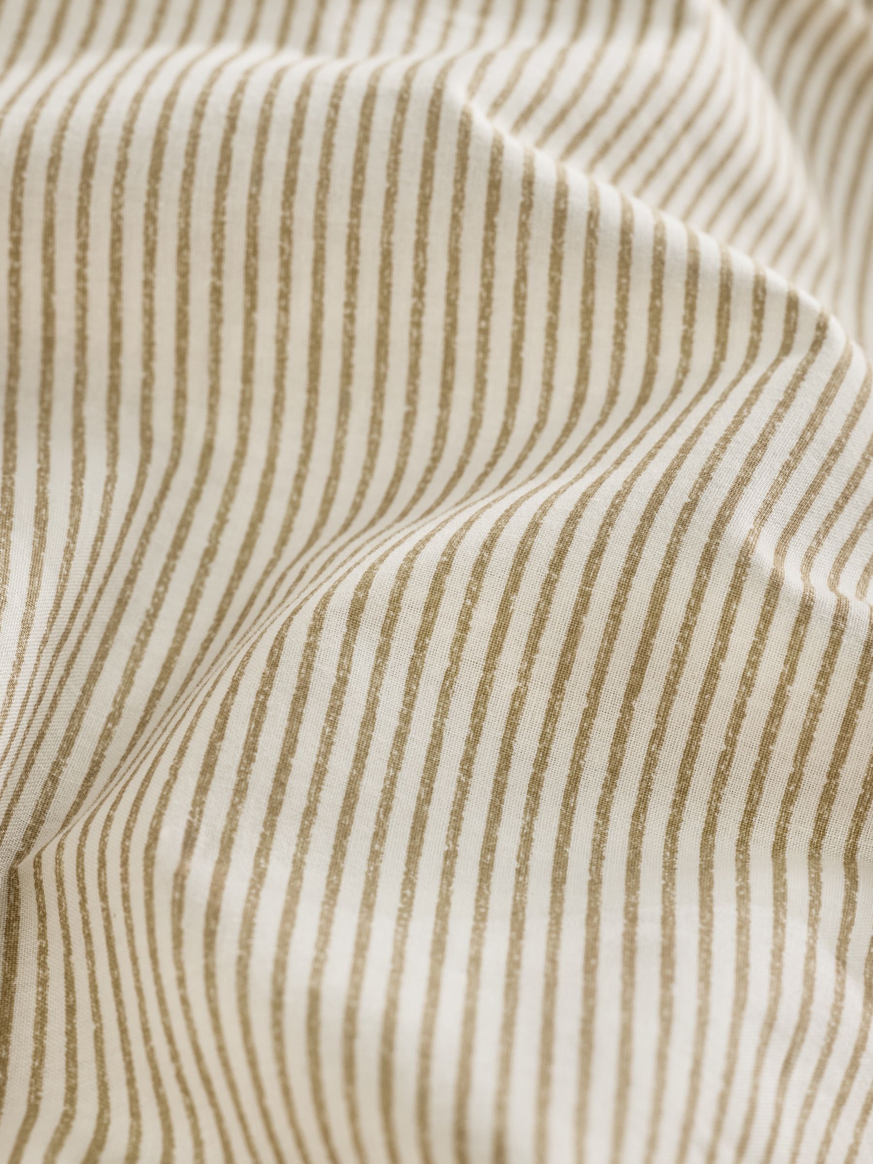 Ansel Stripe Deep Fitted Sheet in Natural - Image 3 of 3