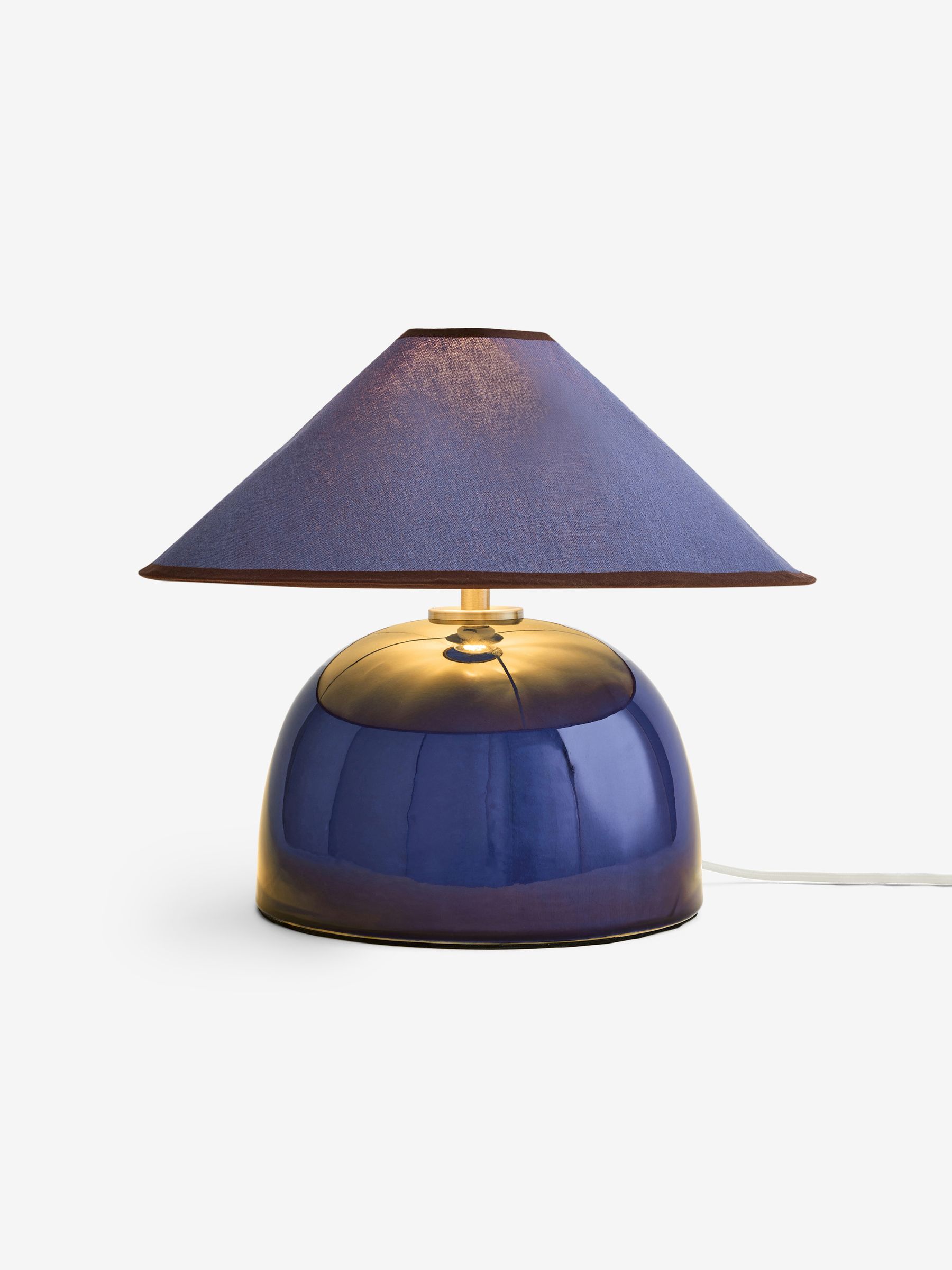 Nora Table Lamp in Navy Blue - Image 1 of 2
