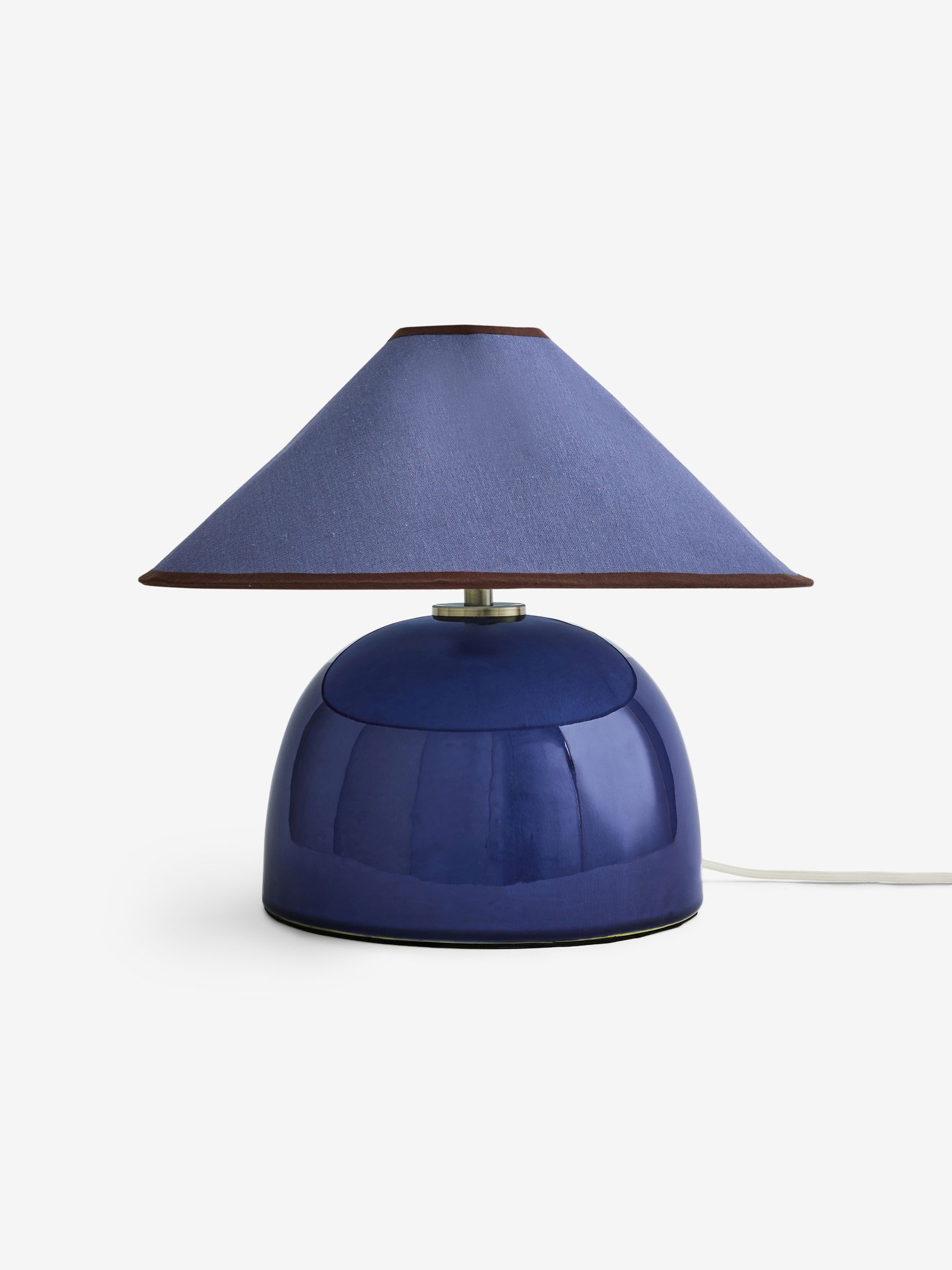 Nora Table Lamp in Navy Blue - Image 2 of 2 Nora Table Lamp in Navy Blue - Image 2 of 2