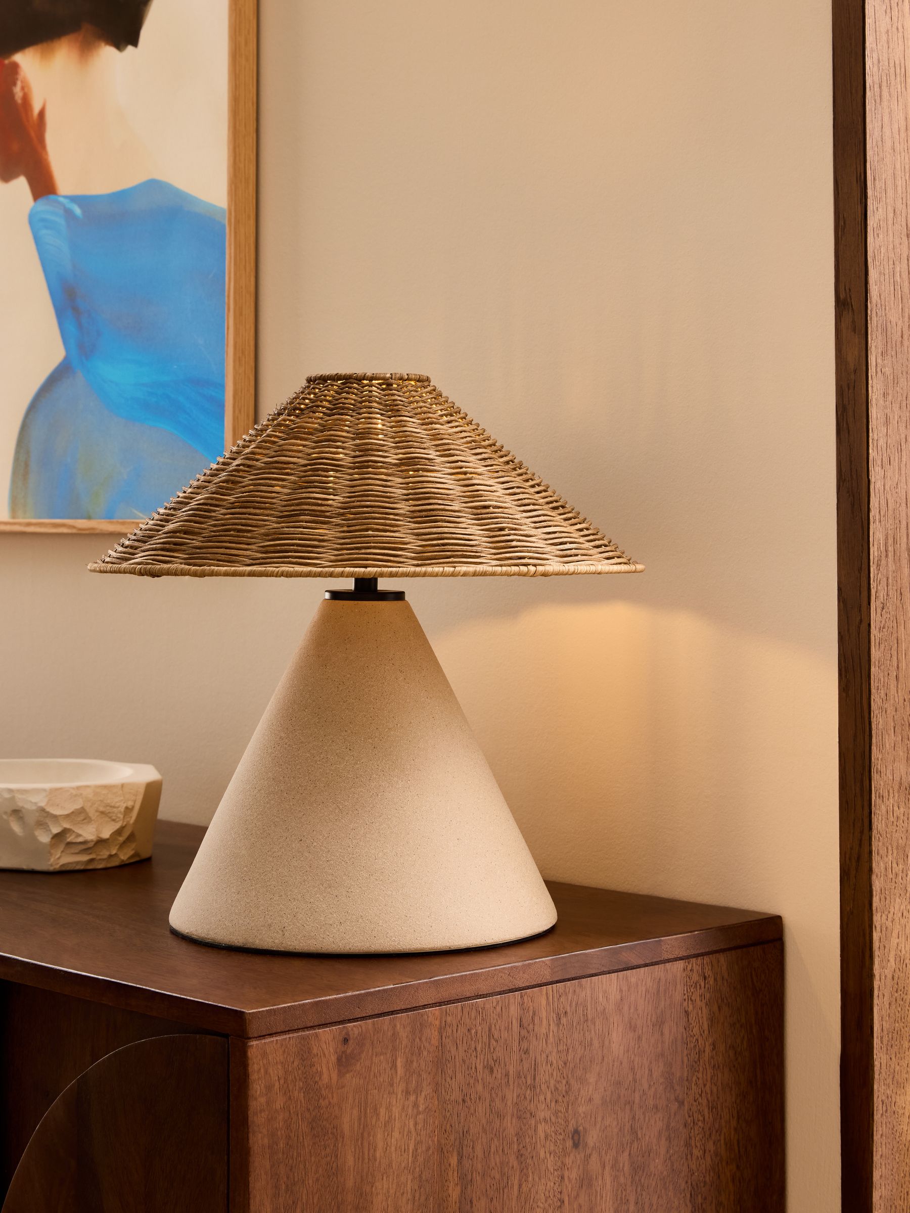 Marlowe Ceramic Table Lamp in Natural - Image 1 of 5