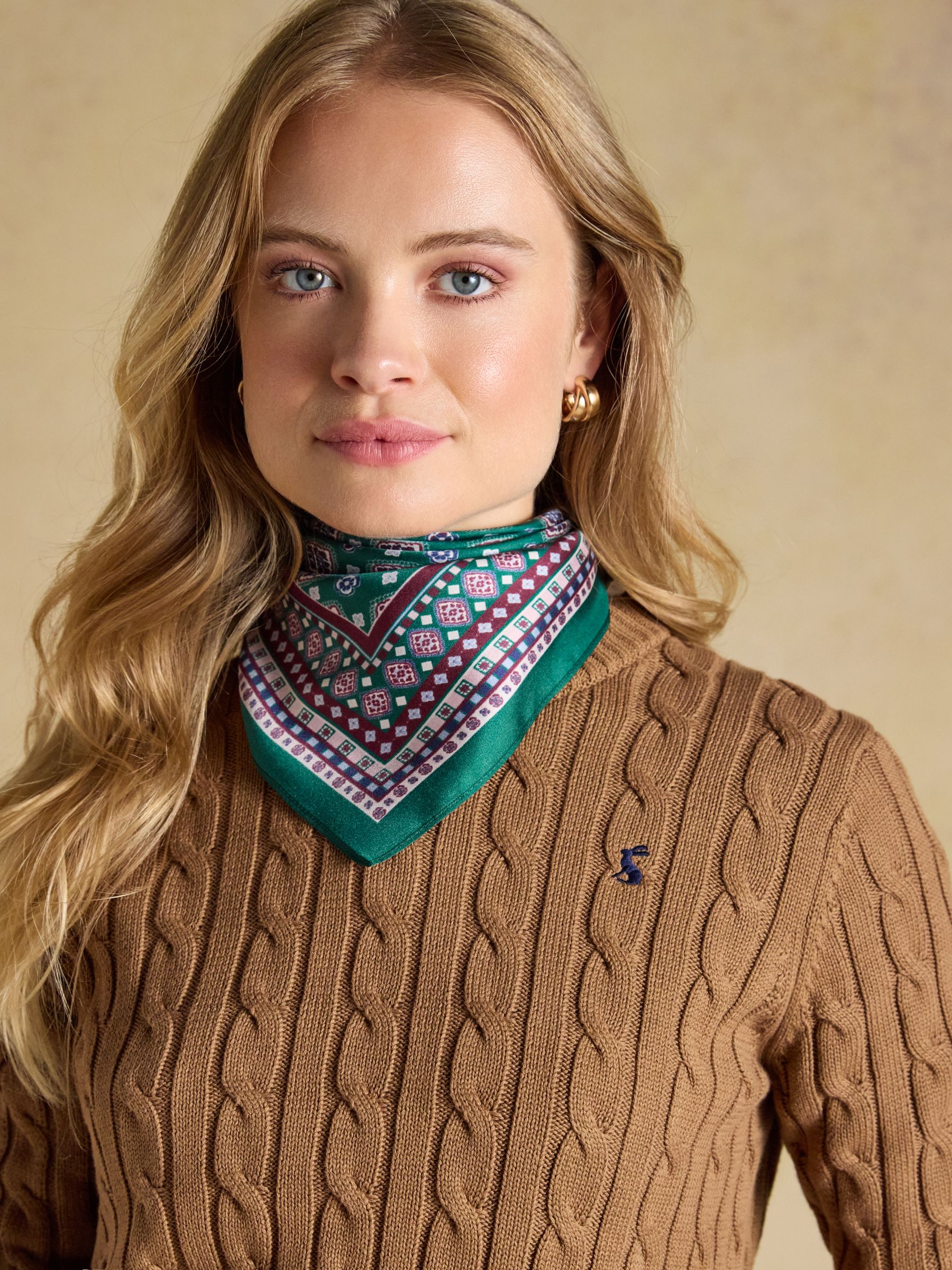 Elsie Green 100% Silk Square Scarf - Image 2 of 6
