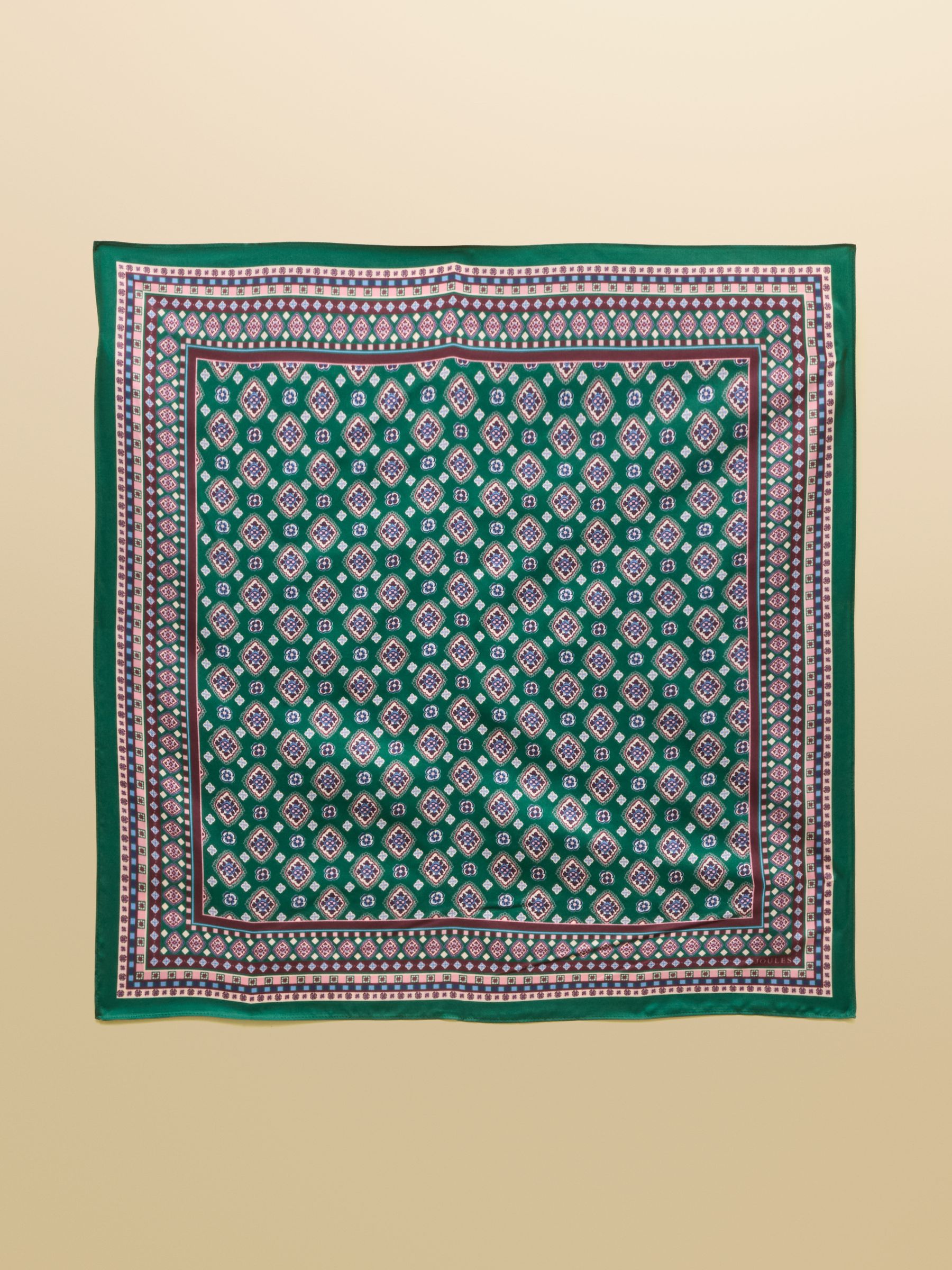 Elsie Green 100% Silk Square Scarf - Image 5 of 6
