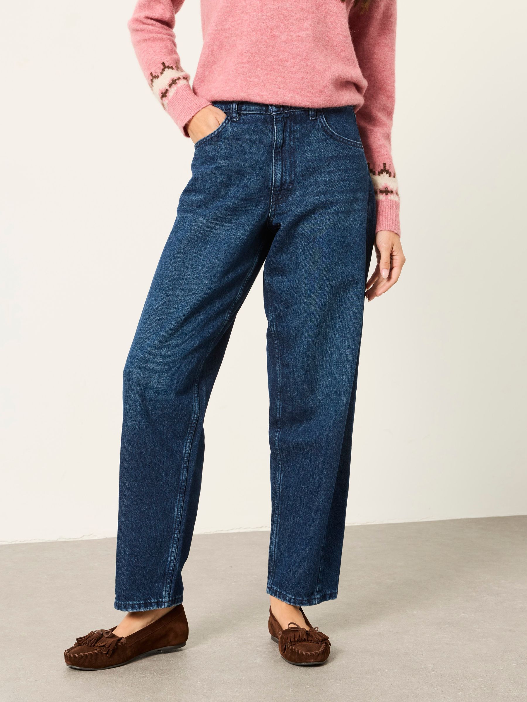 Camber Ink Petite Barrel Jeans - Image 1 of 7