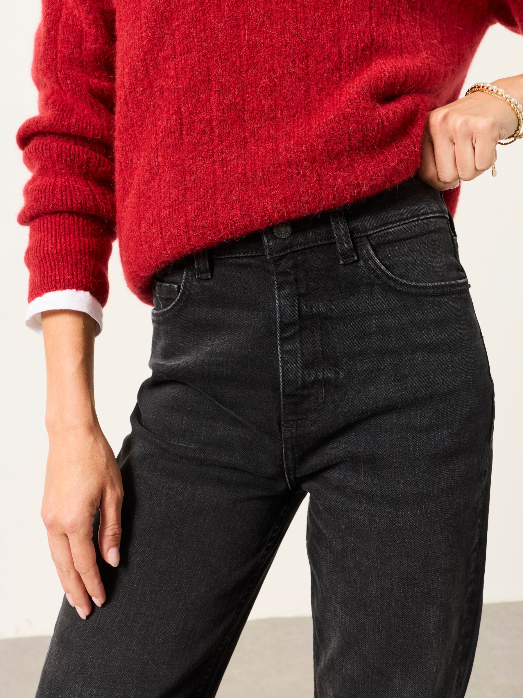 Carmel Washed Black Petite Washed Jeans - Image 3 of 7