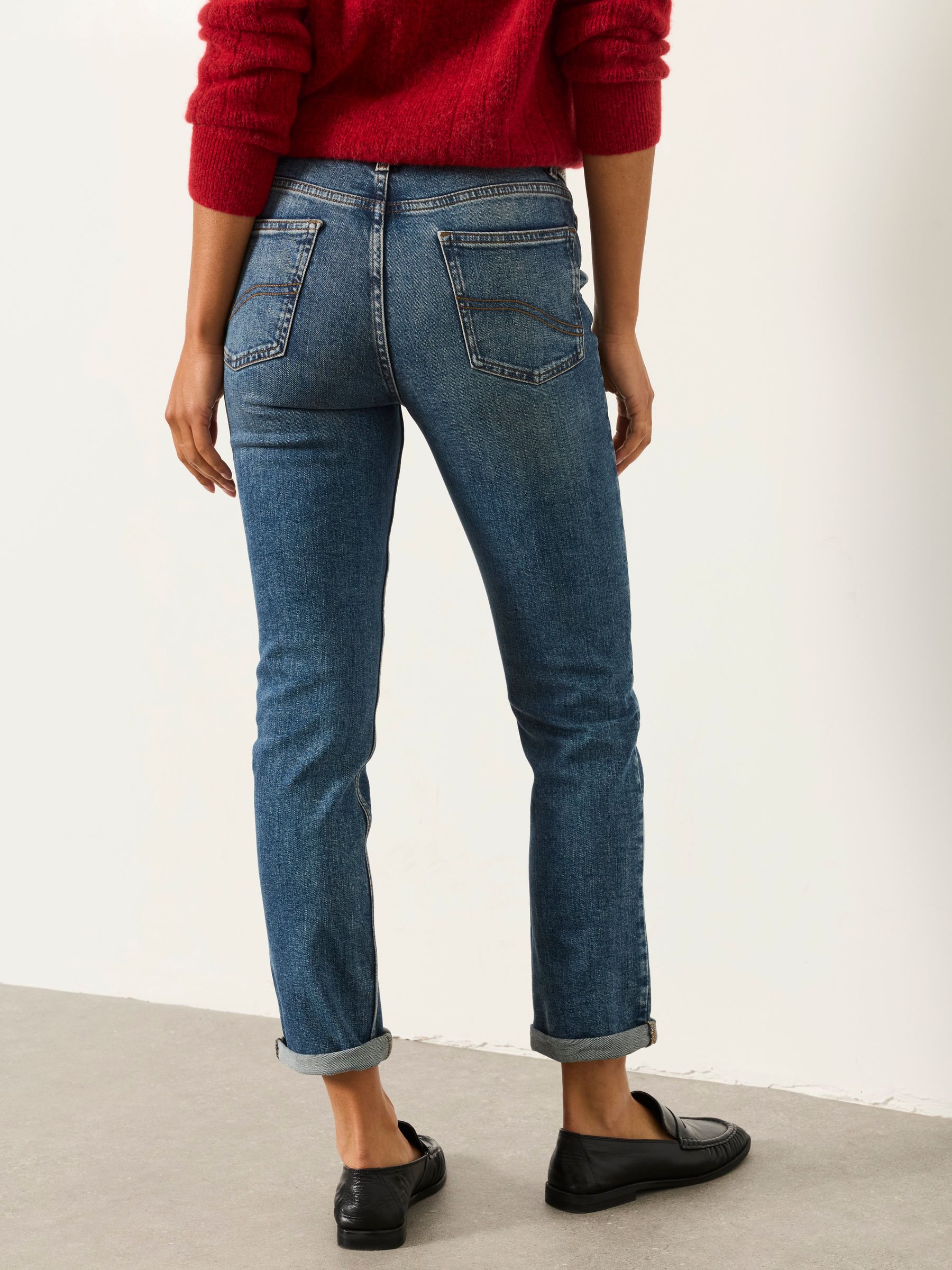 Chesham Dark Blue Petite Girlfriend Jeans - Image 2 of 6