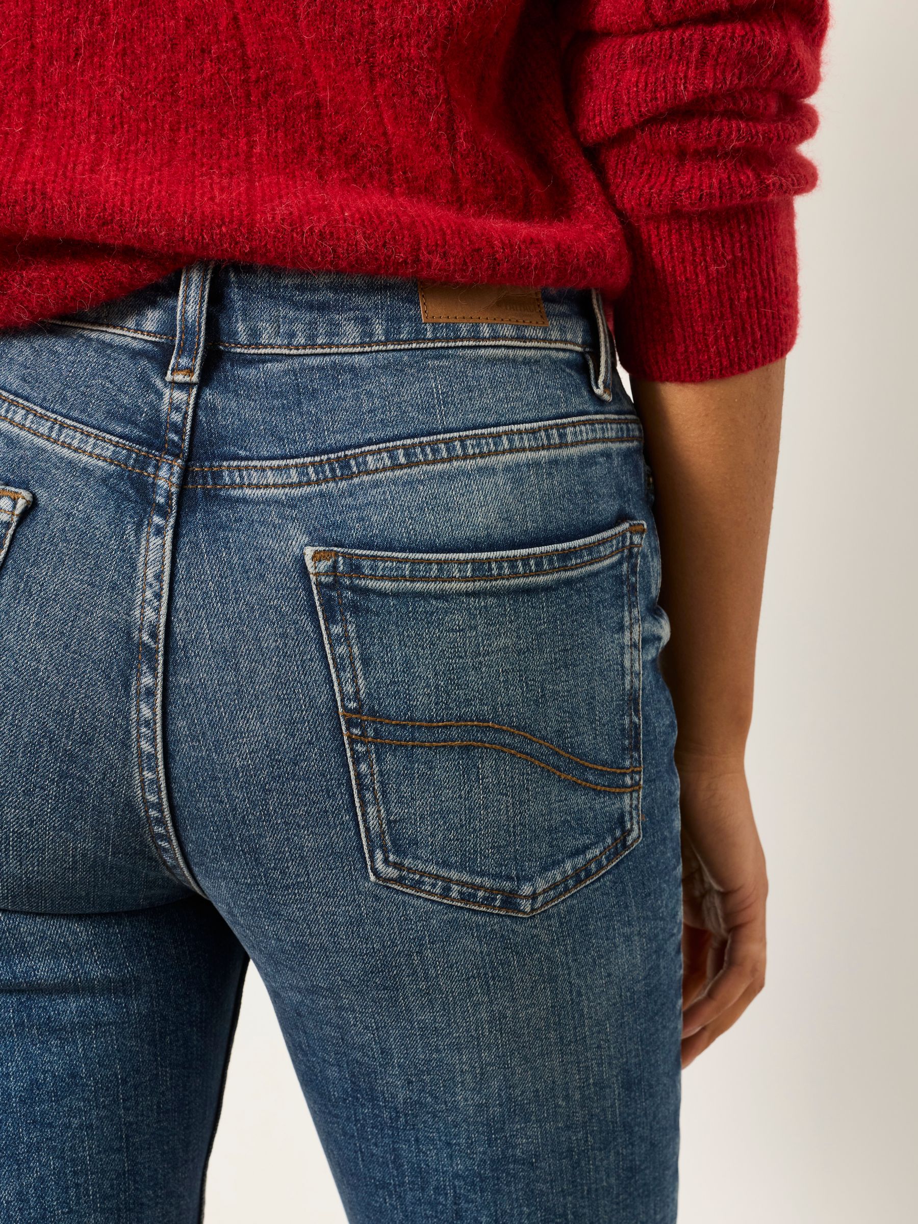 Chesham Dark Blue Petite Girlfriend Jeans - Image 5 of 6