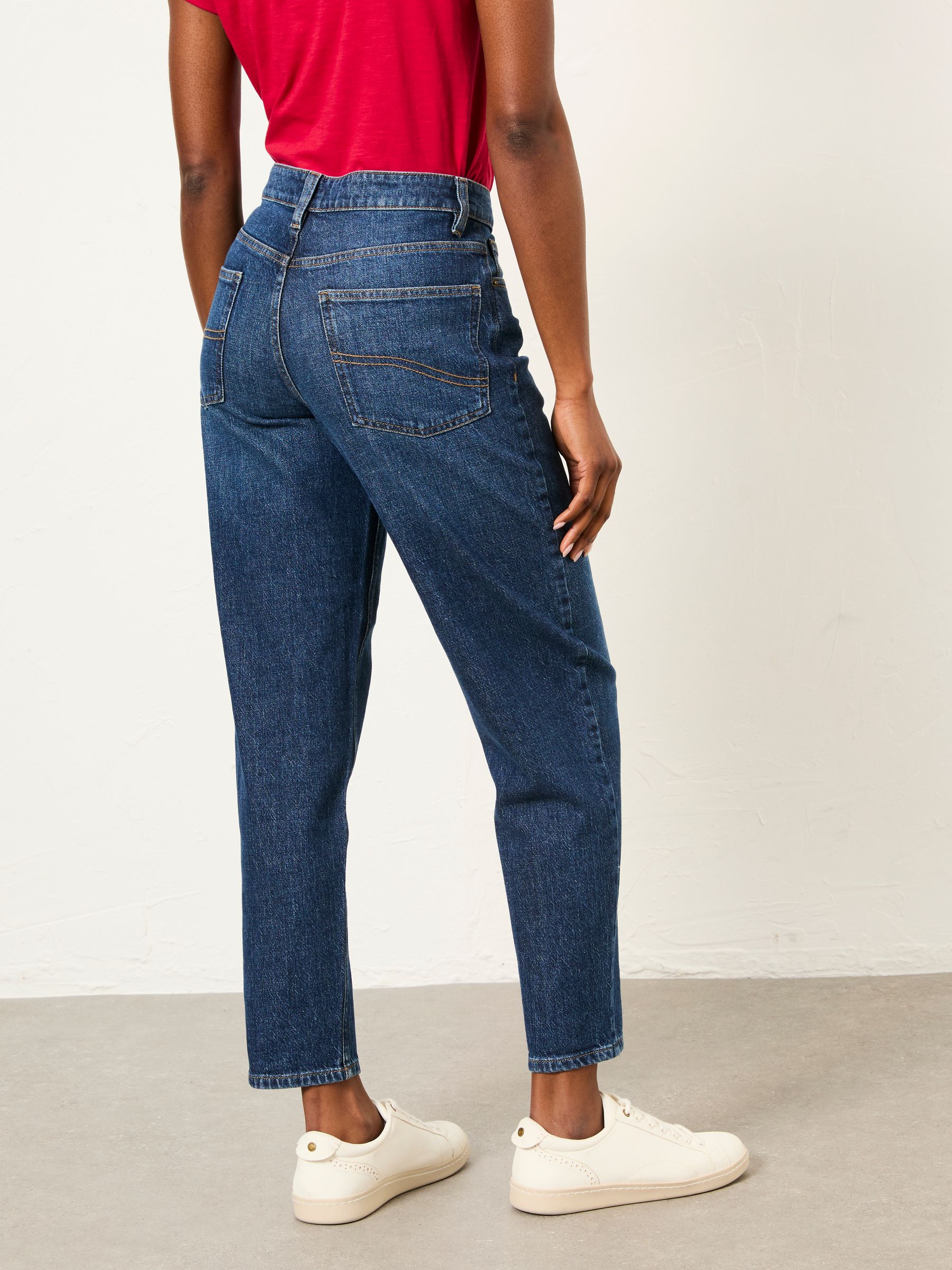 Marlow Dark Blue Petite Taper Leg Jeans - Image 2 of 6