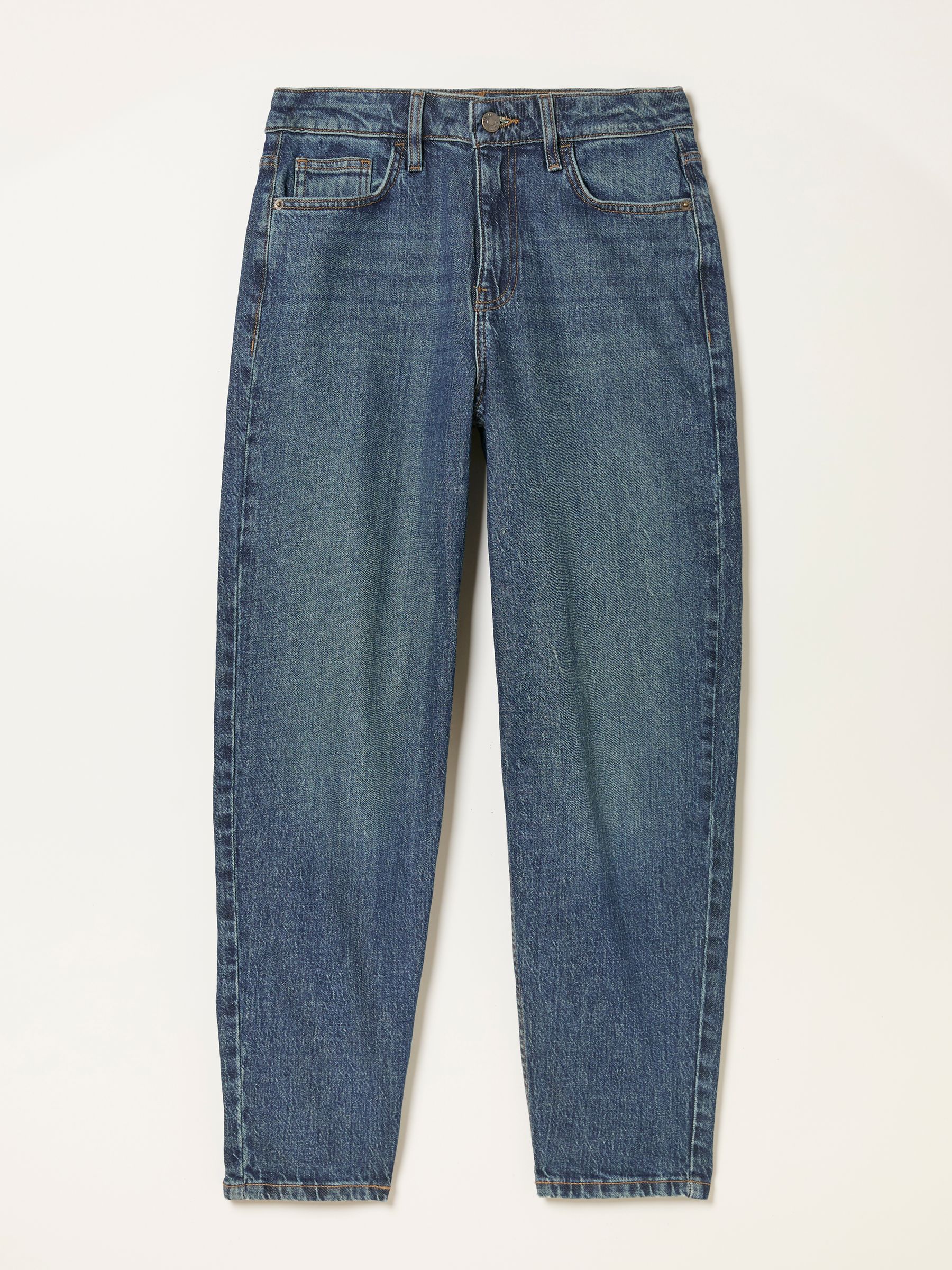 Marlow Dark Teal Blue Petite Taper Leg Jeans - Image 6 of 6