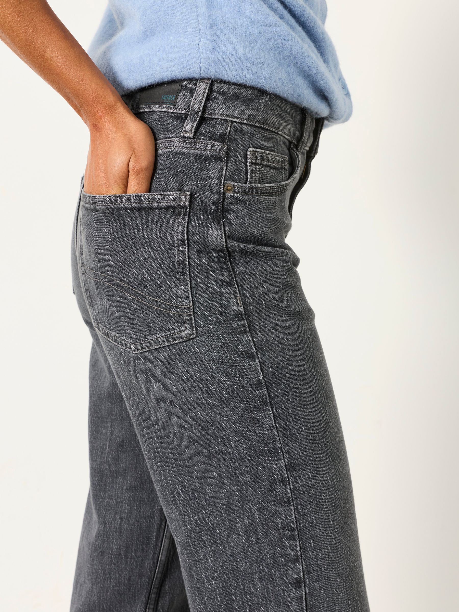 Marlow Grey Petite Taper Leg Jeans - Image 5 of 6