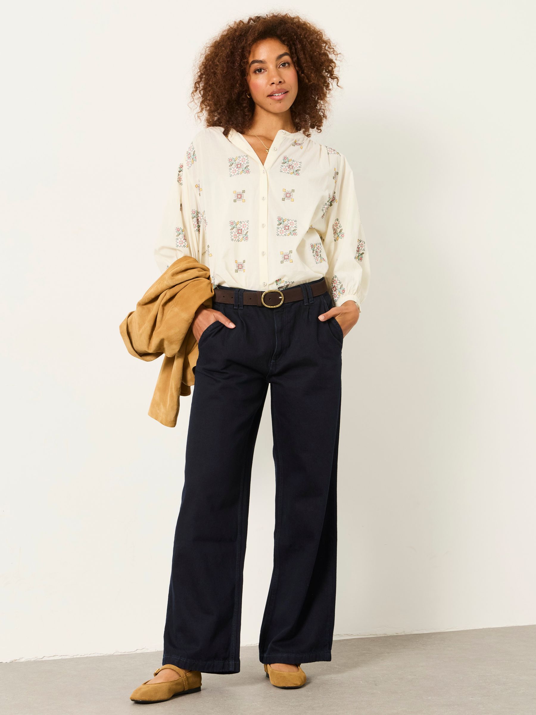 Maya Ink Petite Pleat Jeans - Image 4 of 7