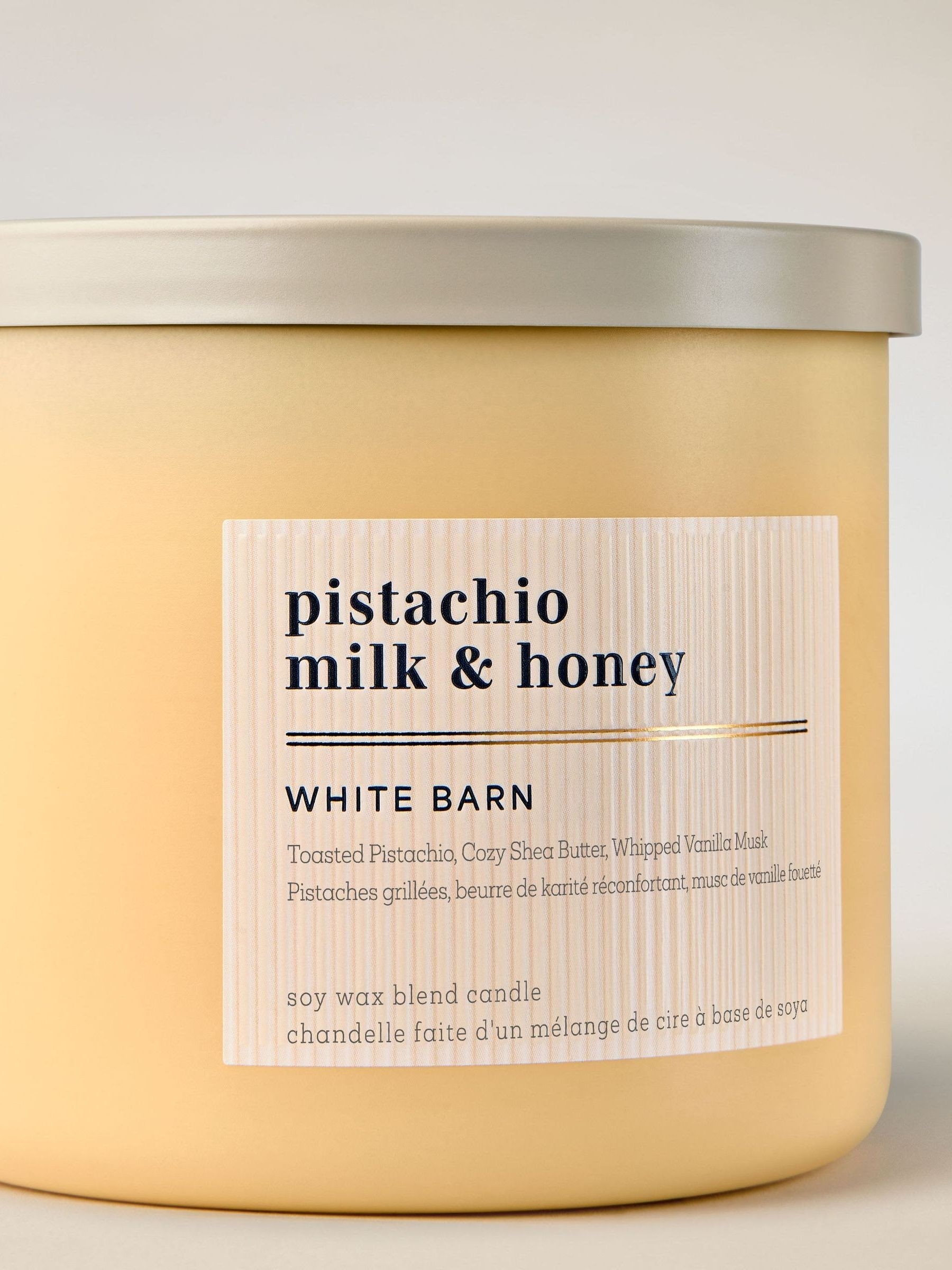 Pistachio Milk & Honey Candle 411g 3 Wick - Image 2 of 4