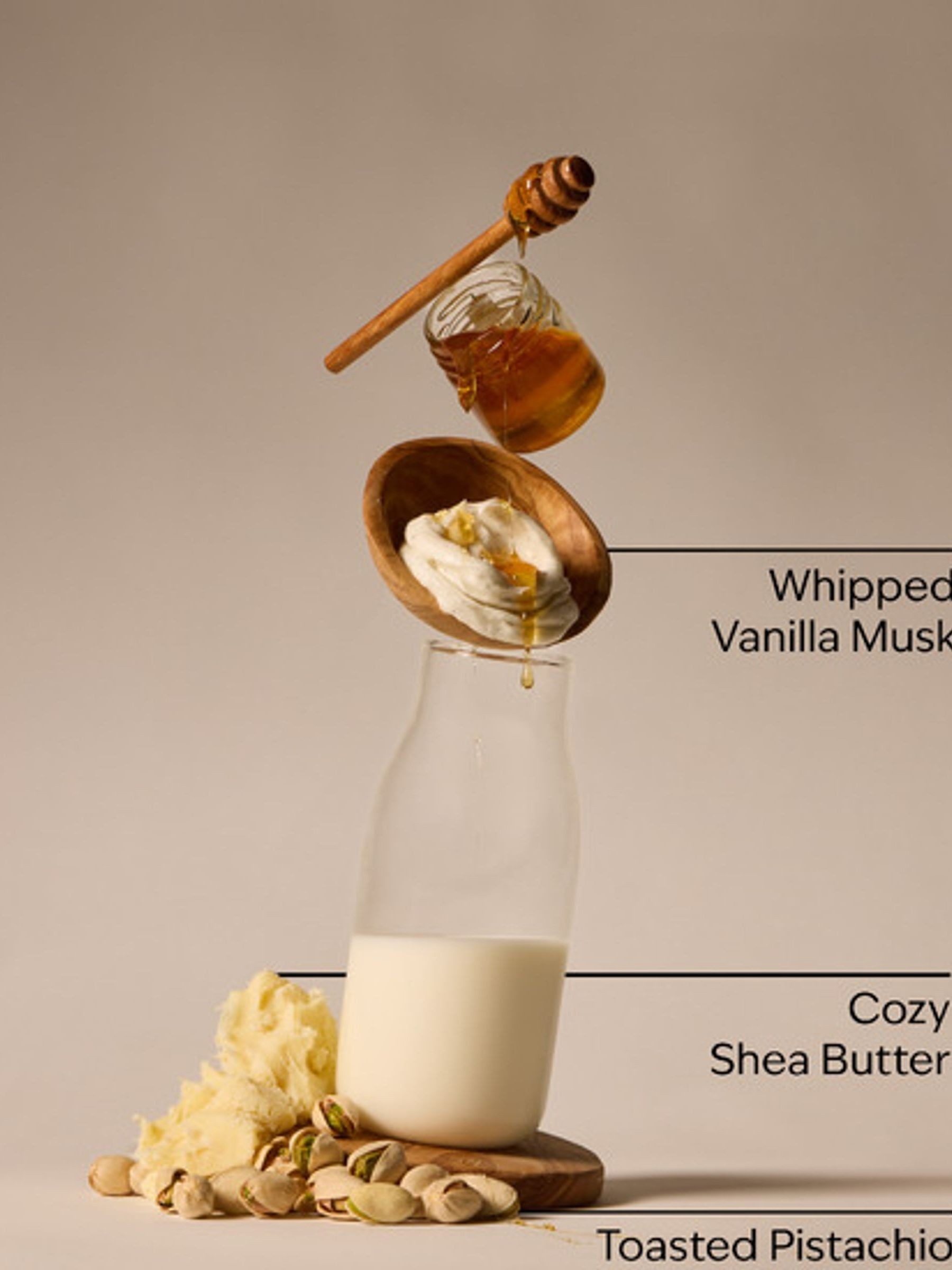 Pistachio Milk & Honey Candle 411g 3 Wick - Image 3 of 4