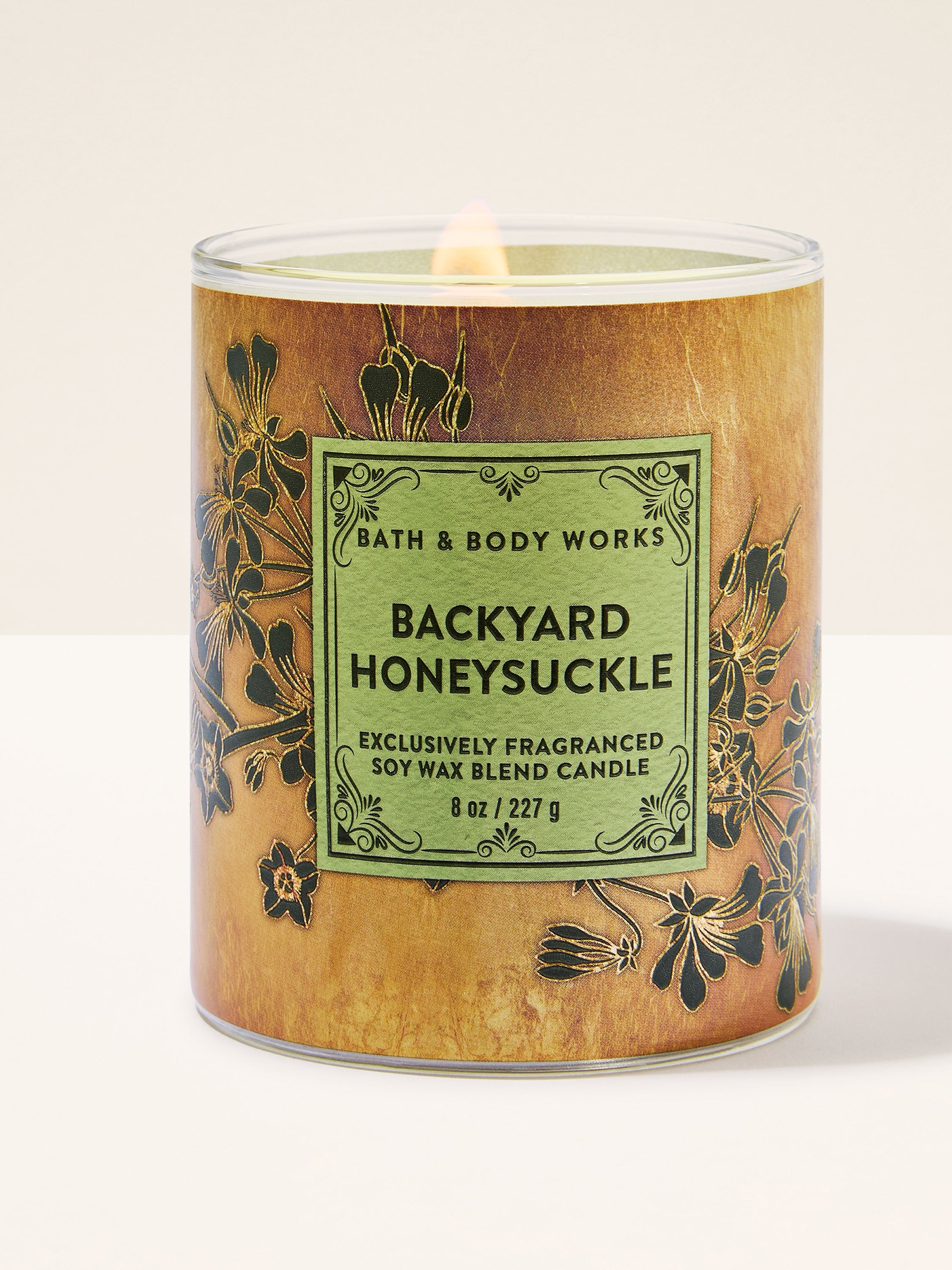 Backyard Honeysuckle Single Wick Candle 227g - Image 1 of 2 Backyard Honeysuckle Single Wick Candle 227g - Image 1 of 2