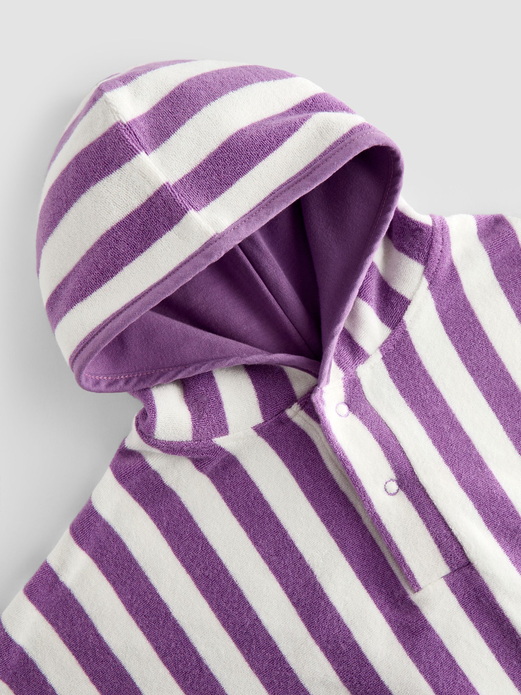 Lilac Stripe Fruit Hooded Poncho Towel - Image 3 of 4