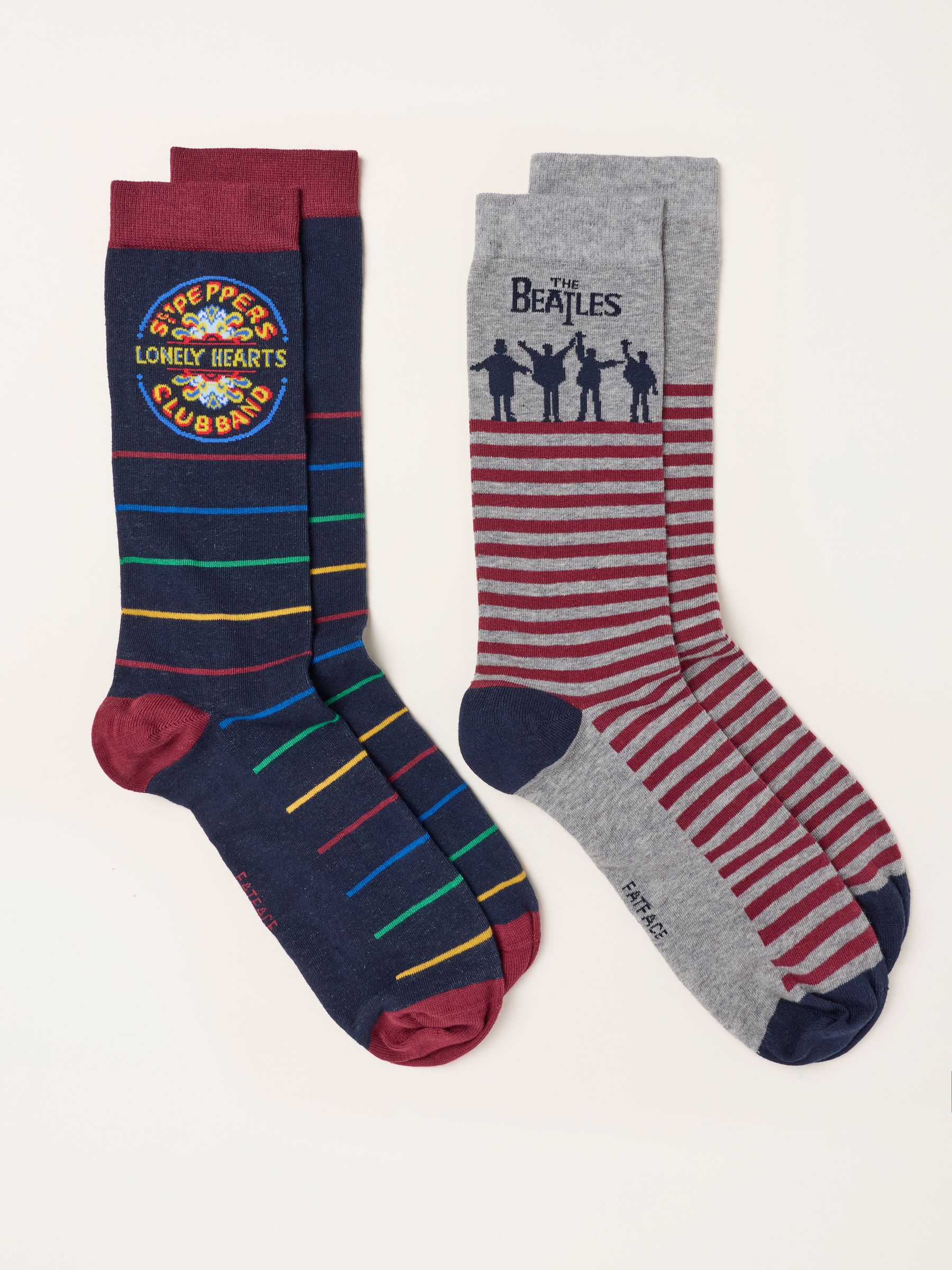Multi 2 Pack Beatles Socks in a Gift Box - Image 2 of 2