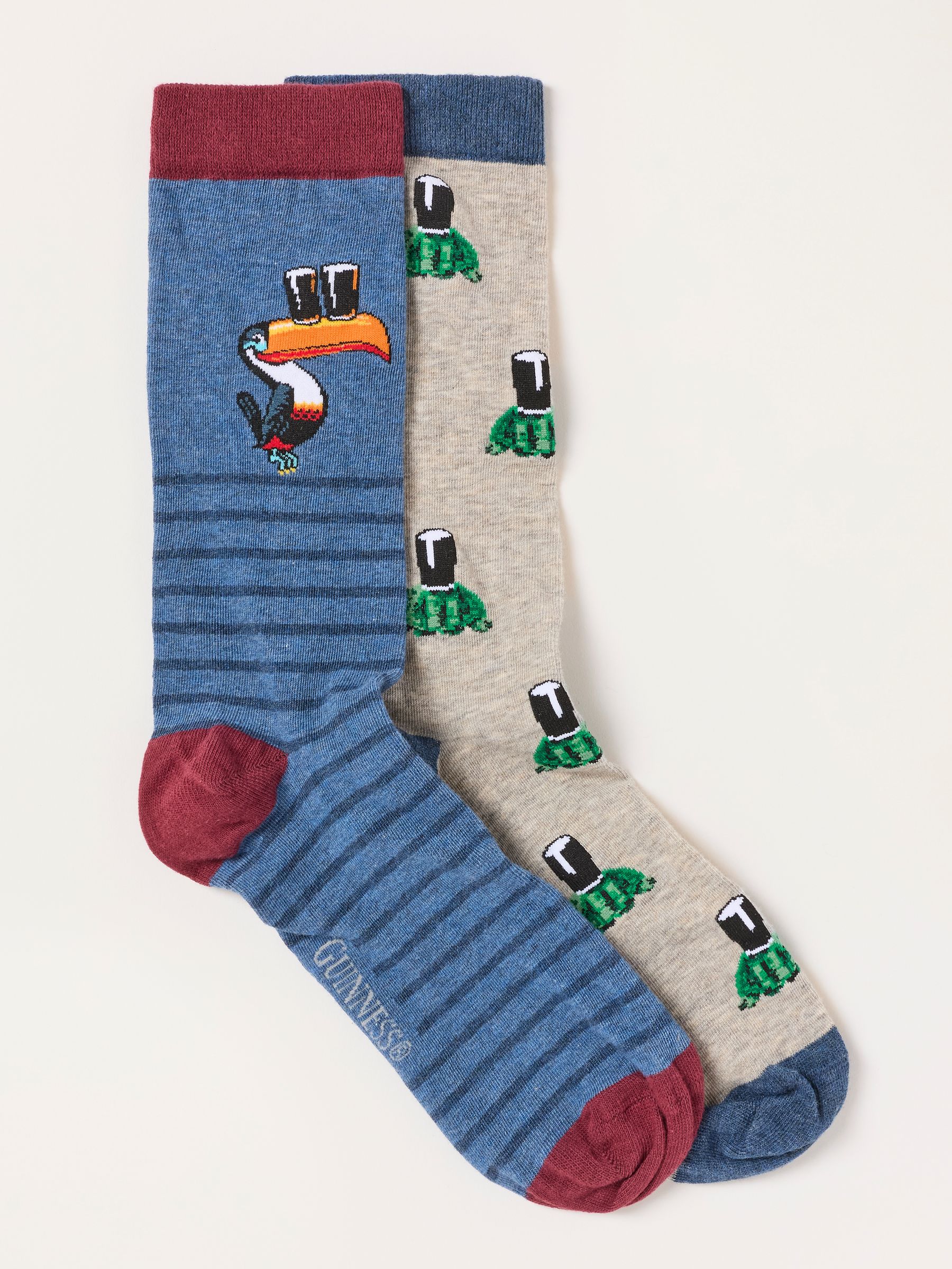 Multi 2 Pack Guinness Socks in a Gift Box - Image 2 of 3