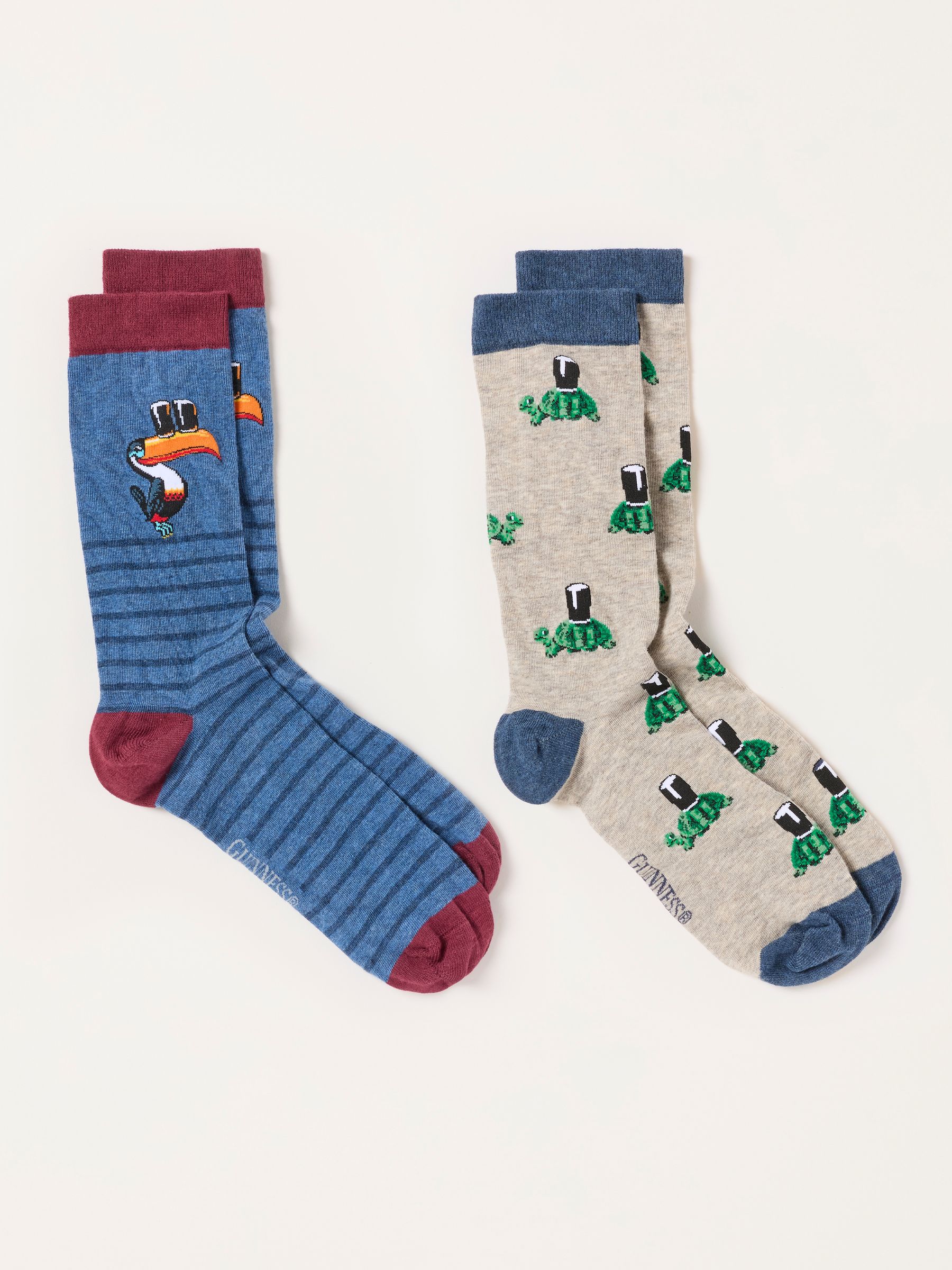 Multi 2 Pack Guinness Socks in a Gift Box - Image 3 of 3 Multi 2 Pack Guinness Socks in a Gift Box - Image 3 of 3