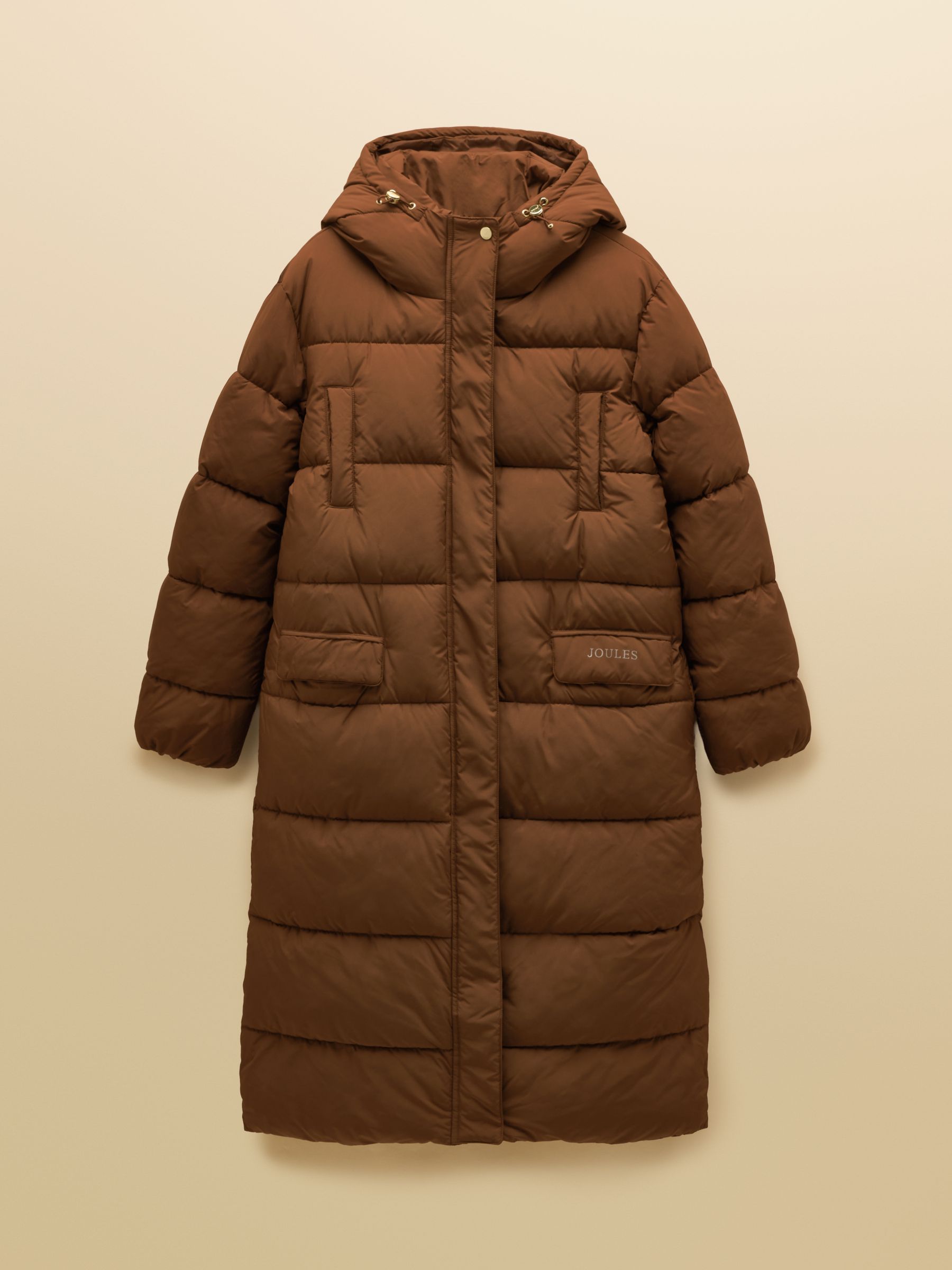 Matchday Toffee Brown Longline Oversized Showerproof Coat - Image 10 of 10