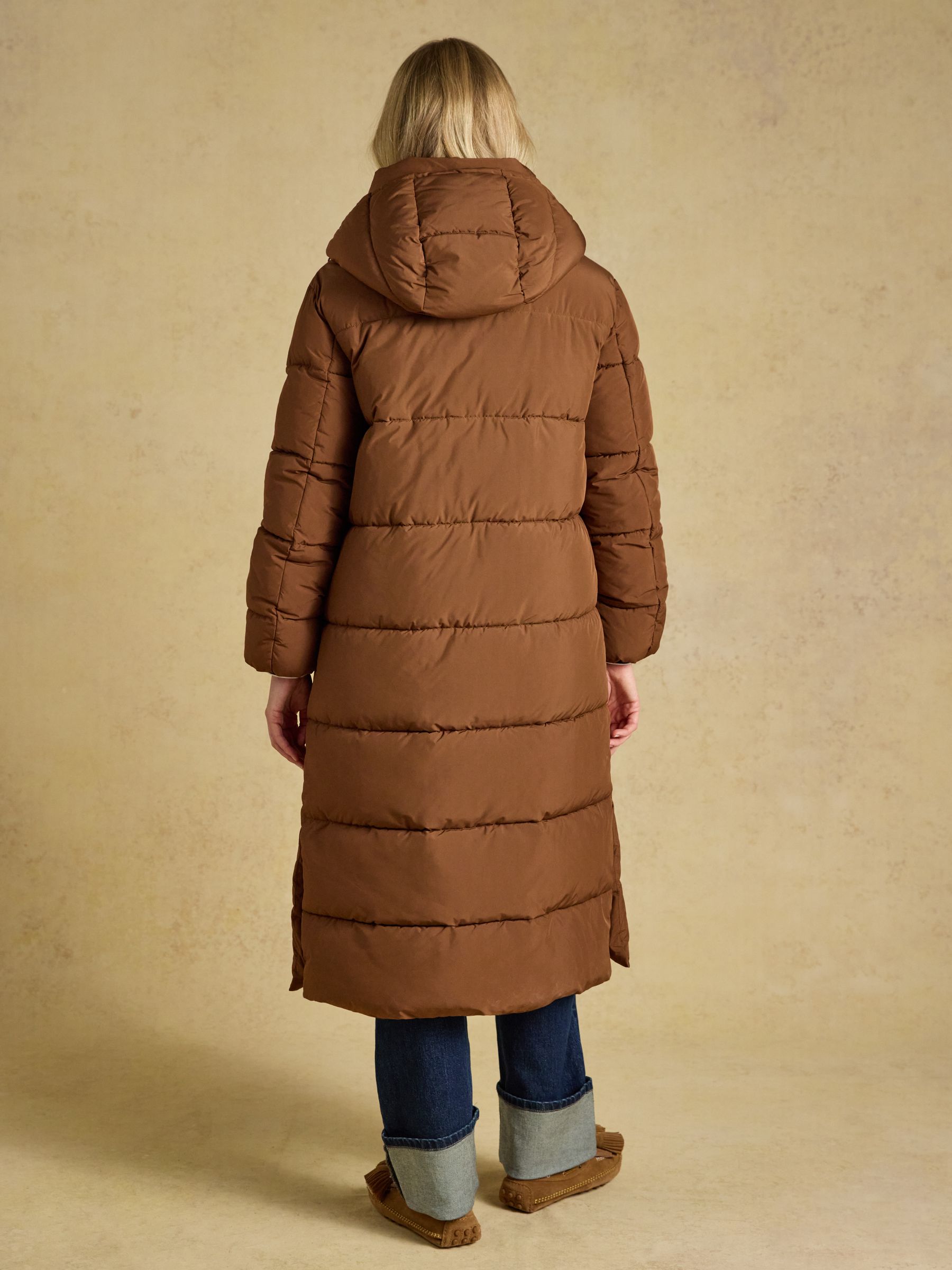 Matchday Toffee Brown Longline Oversized Showerproof Coat - Image 2 of 10 Matchday Toffee Brown Longline Oversized Showerproof Coat - Image 2 of 10