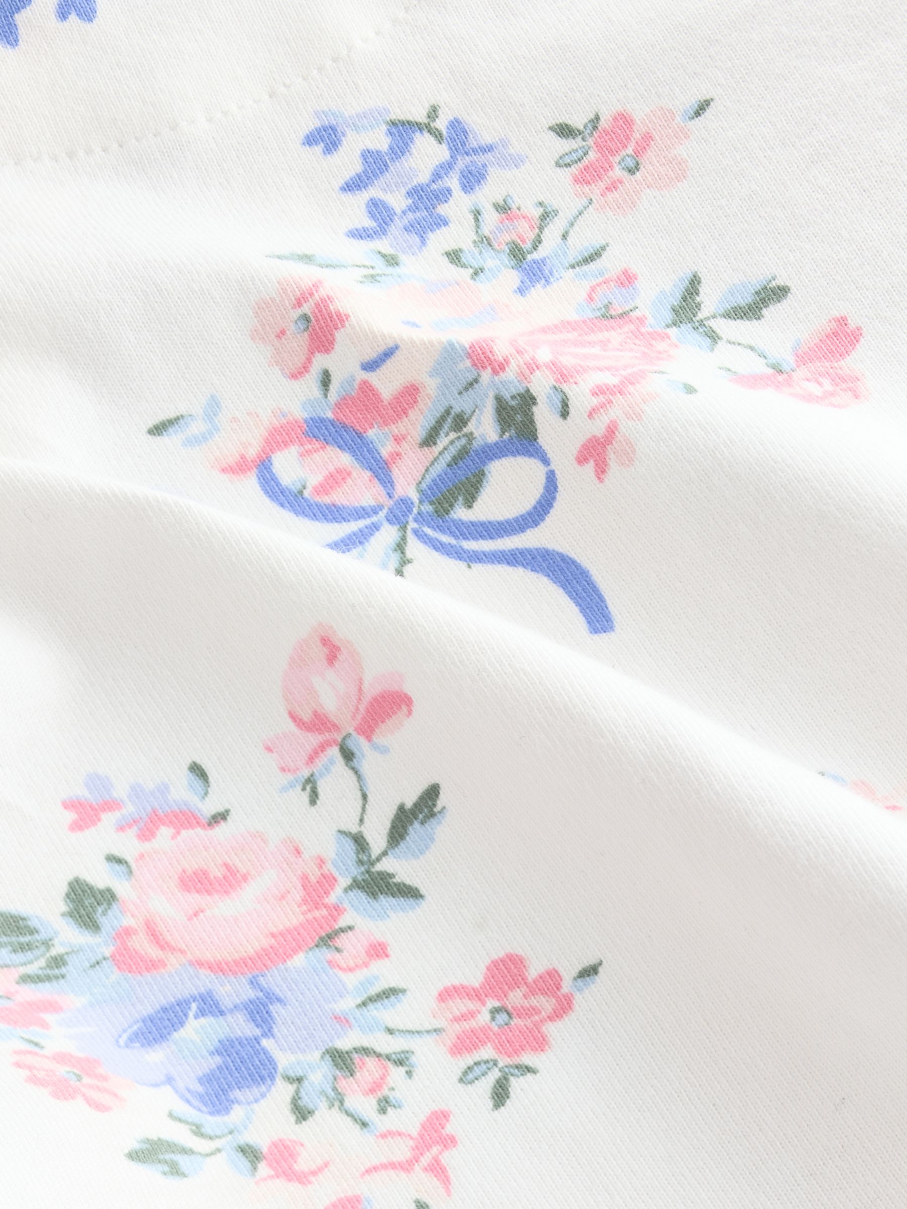 Pink Floral and Stripe 3 Pack Baby Sleepsuit - Image 11 of 11