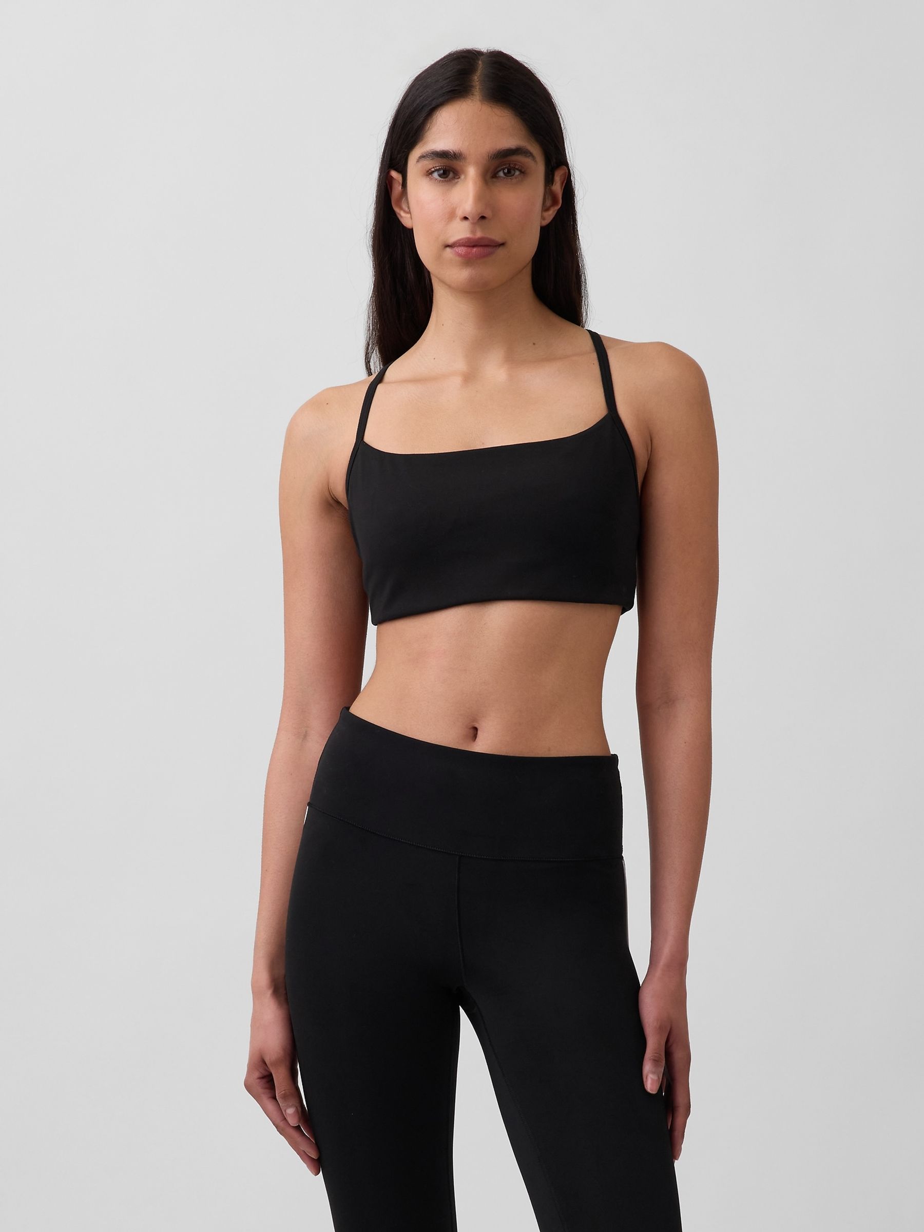 Black Smooth Racerback Sports Bra - Image 1 of 4