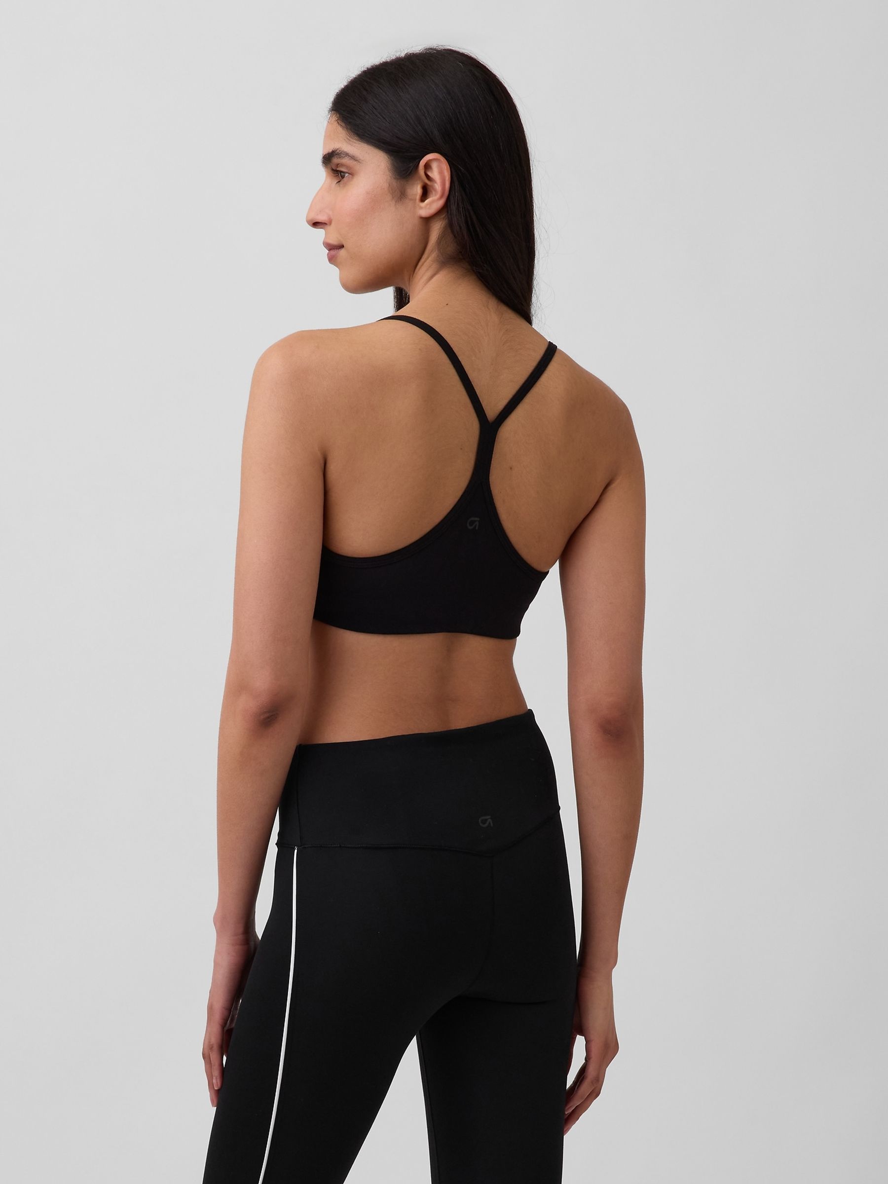 Black Smooth Racerback Sports Bra - Image 2 of 4