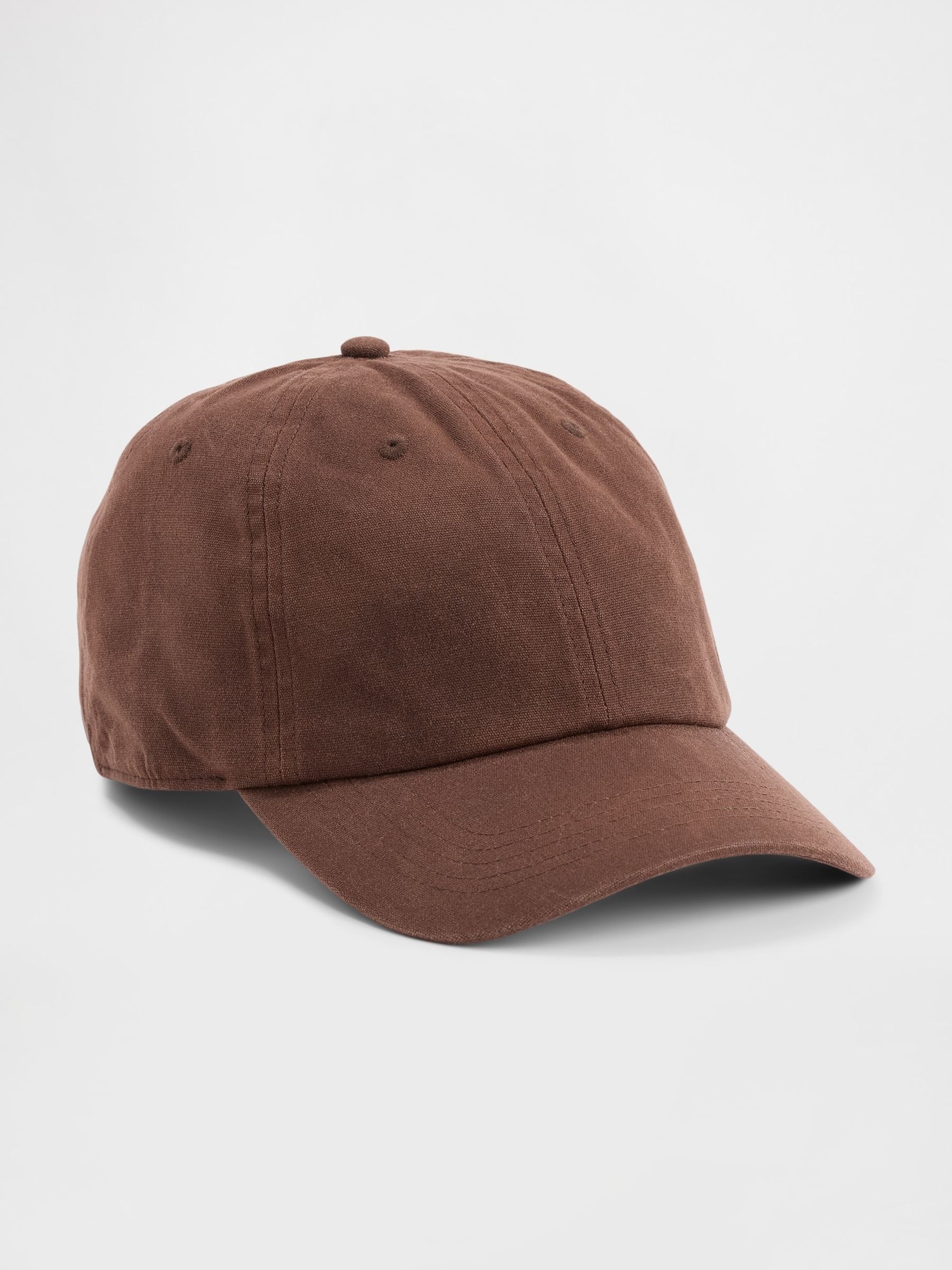 Brown Waxed Canvas Baseball Hat - Image 1 of 2