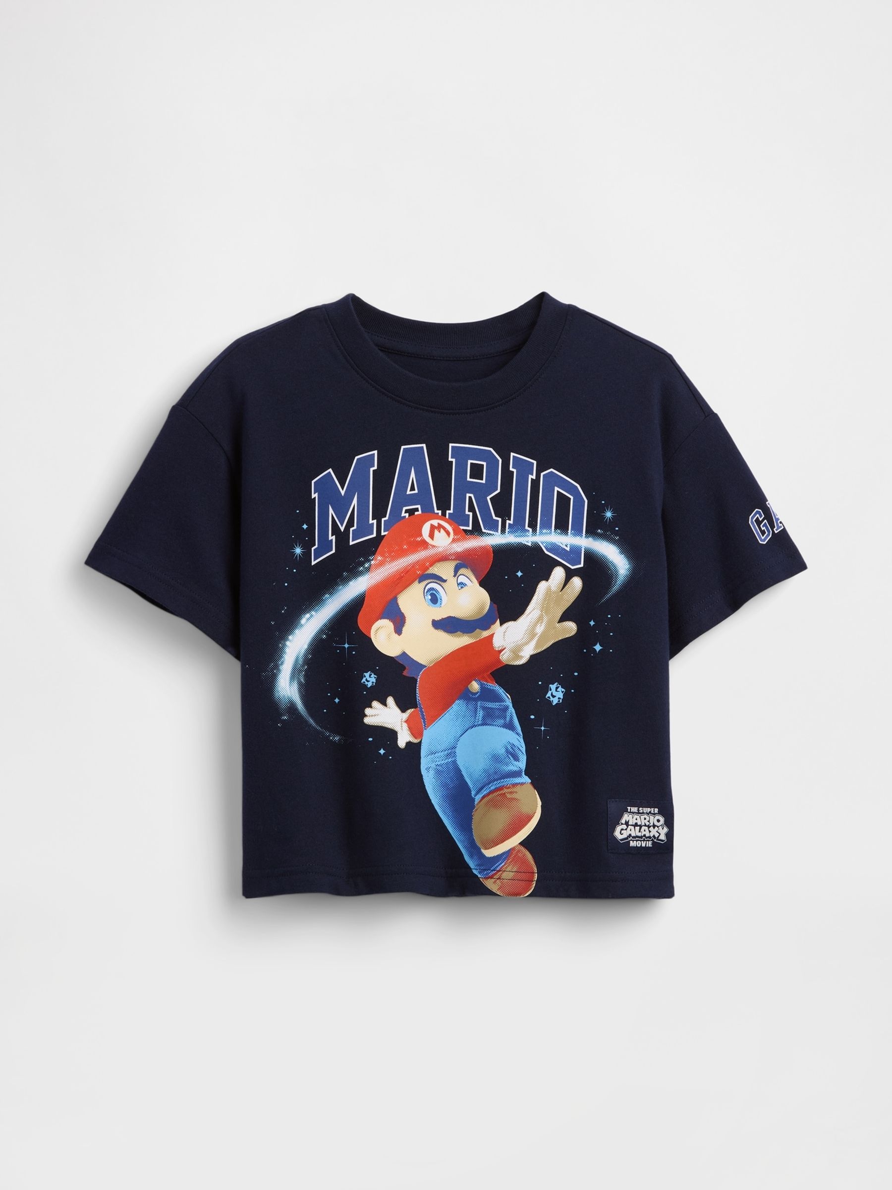 Navy Super Mario Oversized Graphic T-Shirt - Image 2 of 3