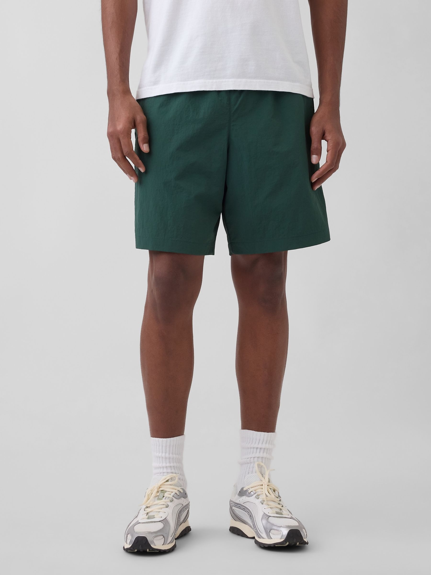 Green 7.5 inch Hybrid Shorts - Image 1 of 5