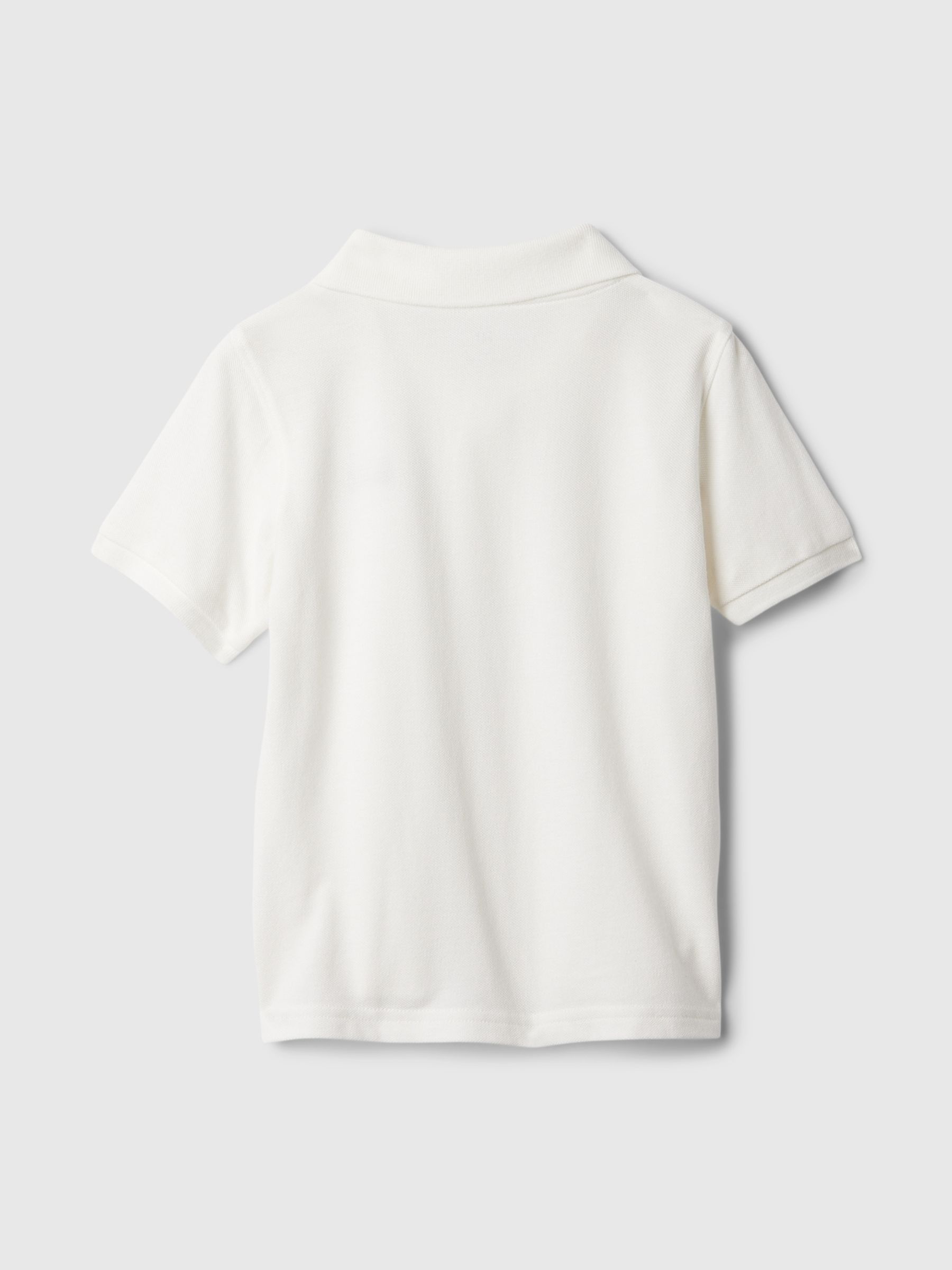 White Logo Pique Polo Shirt - Image 2 of 2