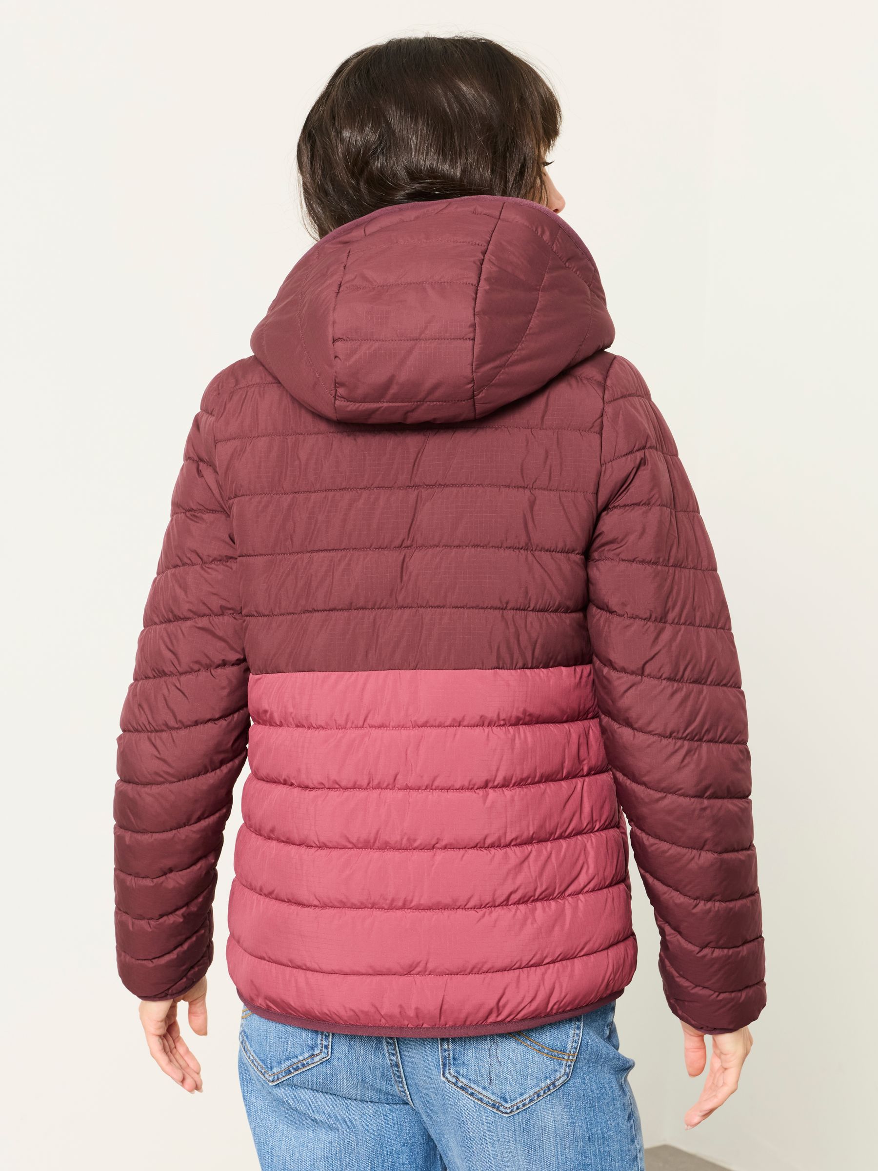 Erica Purple Colourblock Petite Puffer Jacket - Image 5 of 7