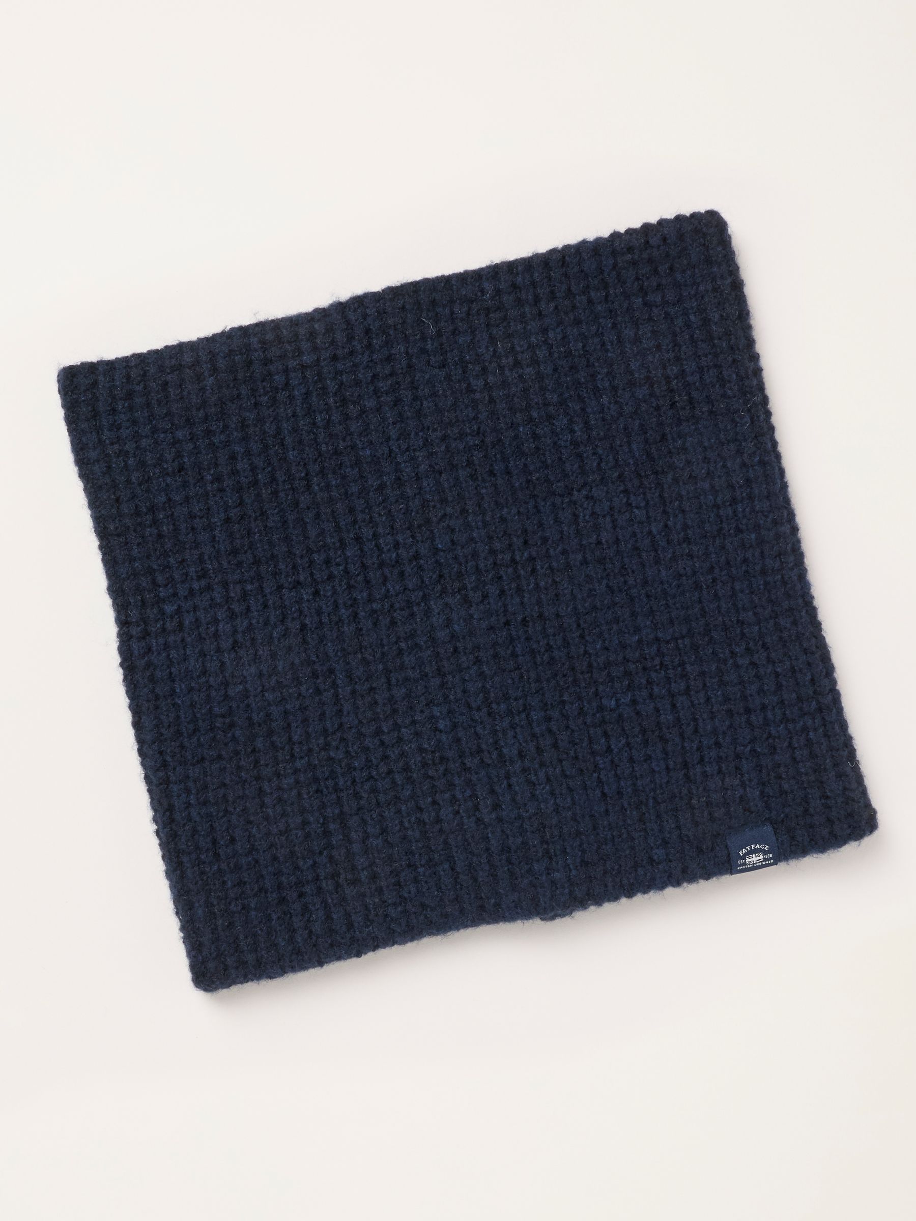 Navy Waffle Snood - Image 3 of 3 Navy Waffle Snood - Image 3 of 3
