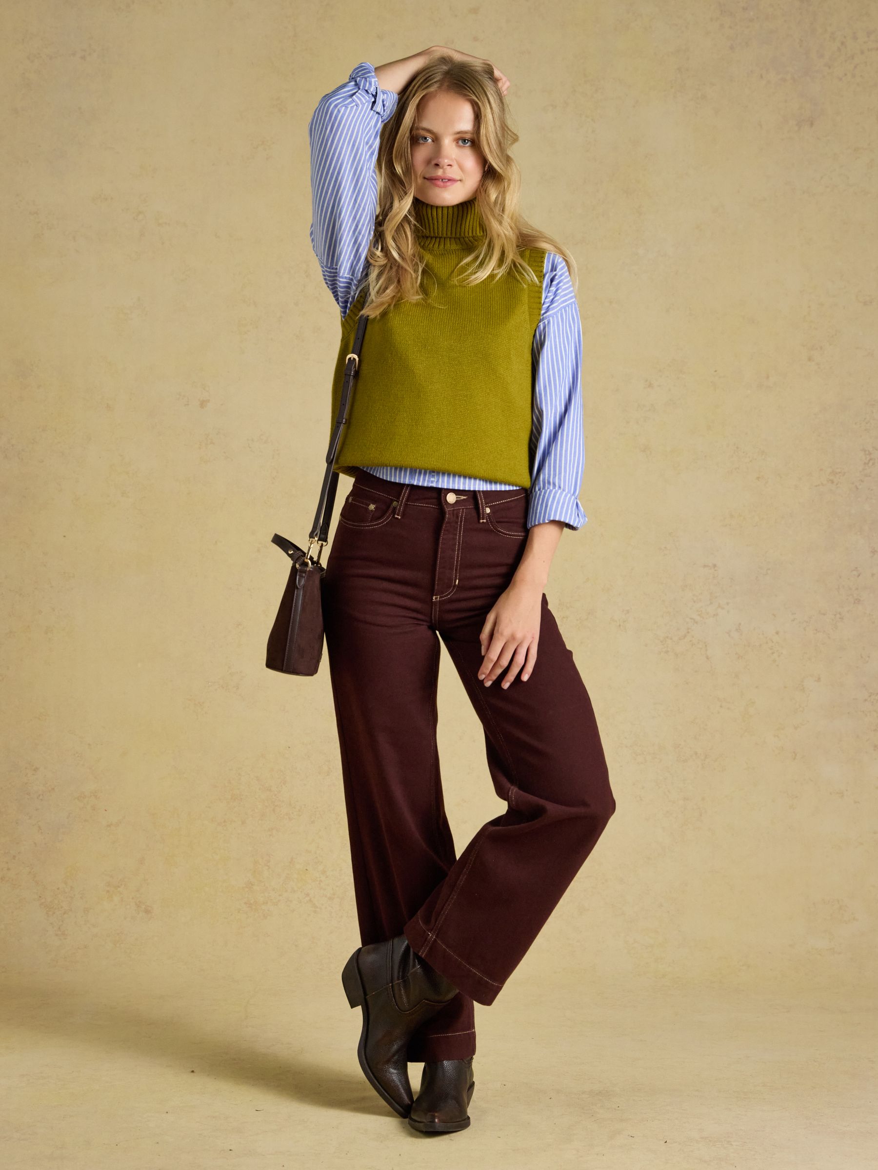 Olive Green Roll Neck Tank - Image 3 of 6